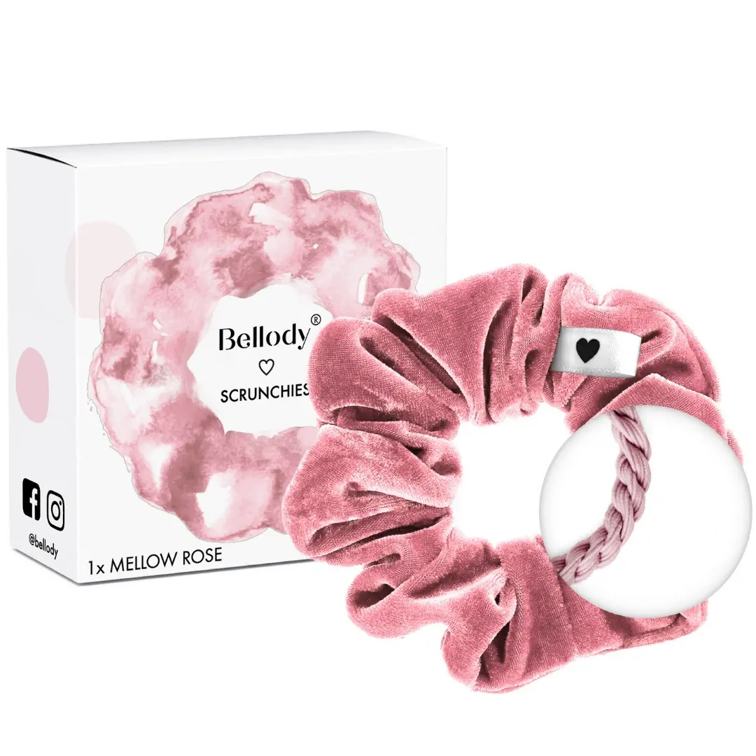 Samt-Scrunchie Rosa - Bellody® (1 Stück -  Mellow Rose)