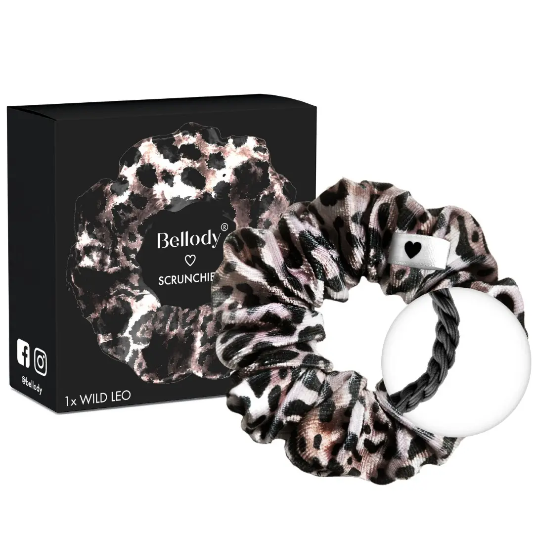 Samt-Scrunchie Leopard - Bellody® (1 Stück -  Wild Leo)