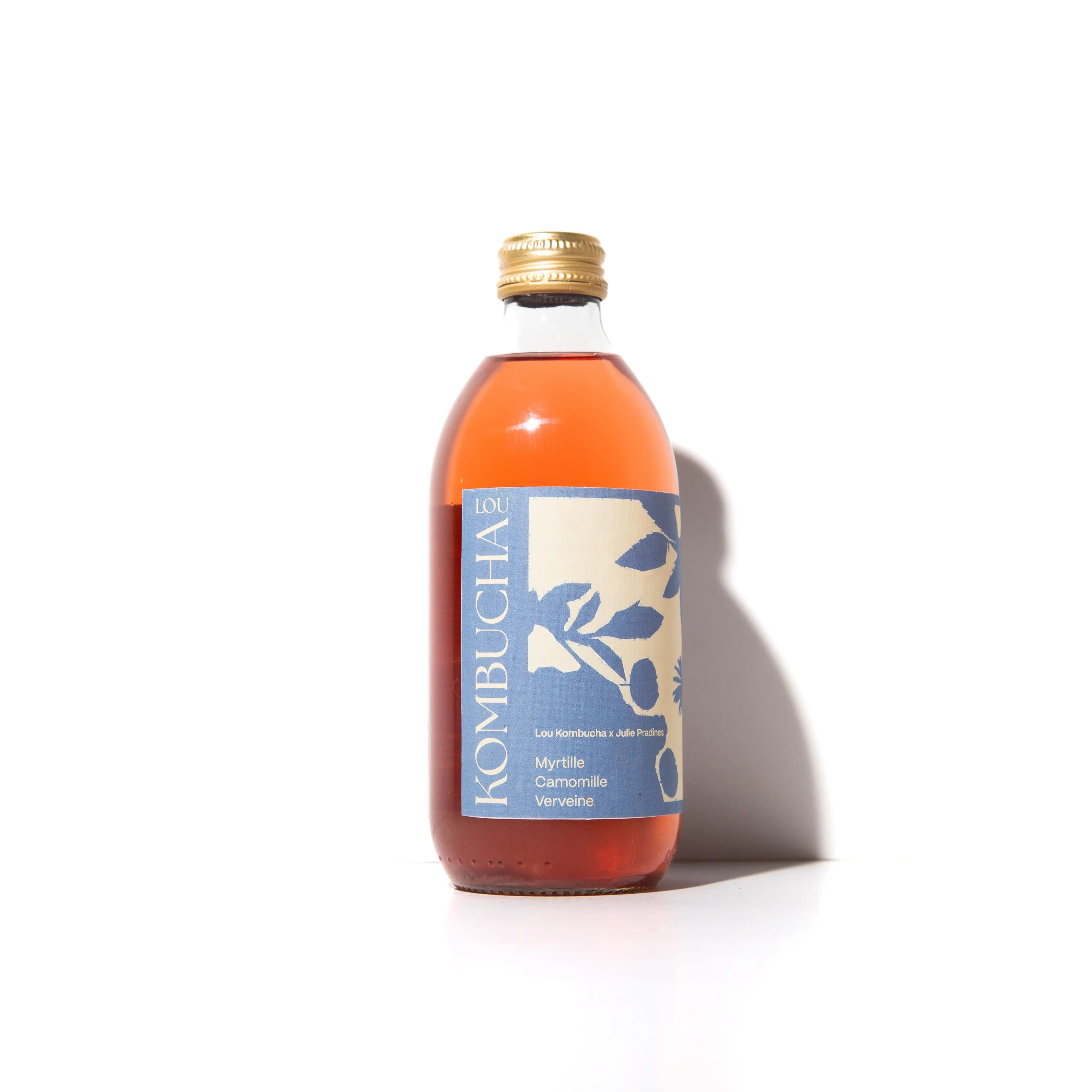 Lou Kombucha x Julie Pradines  -  Myrtille, Camomille, Verveine 33cl