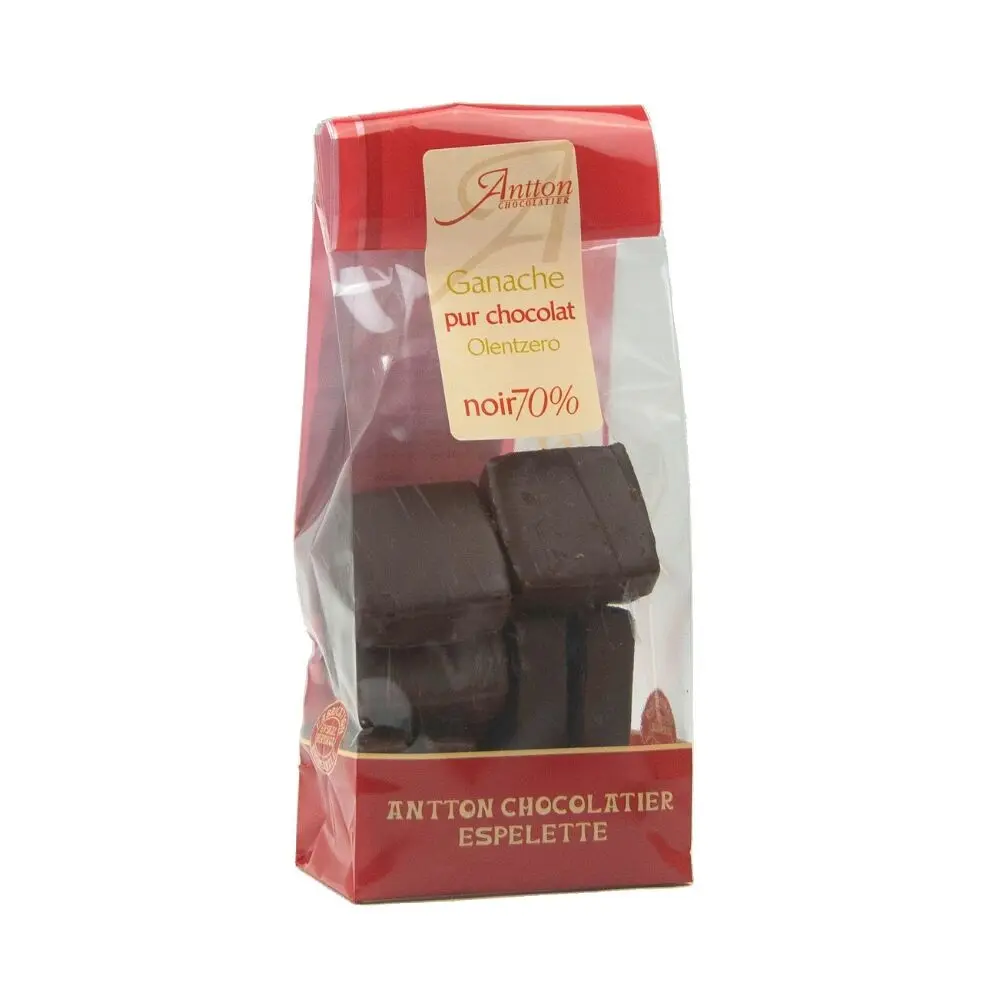 Bag of plain ganache, dark chocolate, 110g