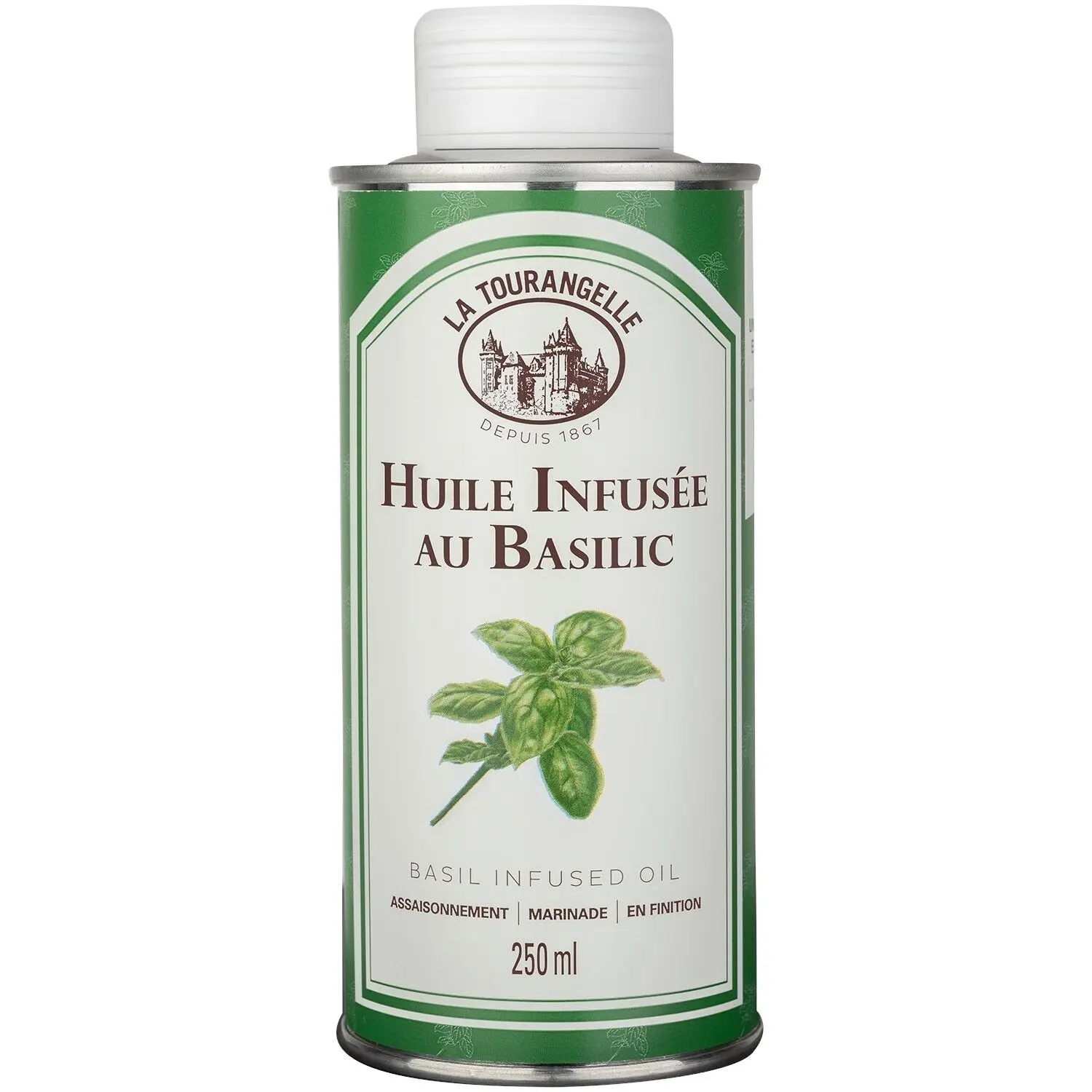 Aceite con infusión de albahaca - 250 ml