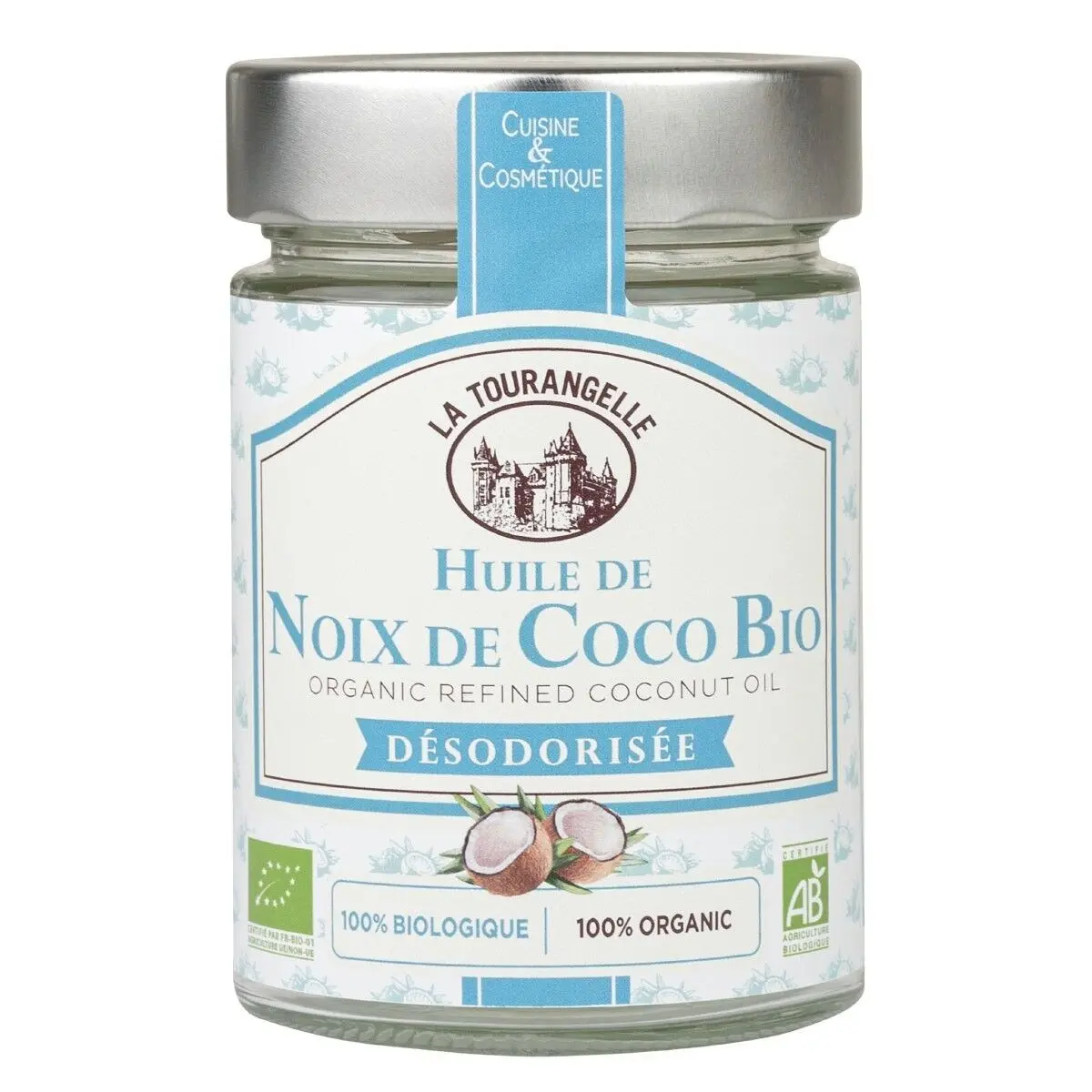 Aceite de coco orgánico desodorizado - 314 ml