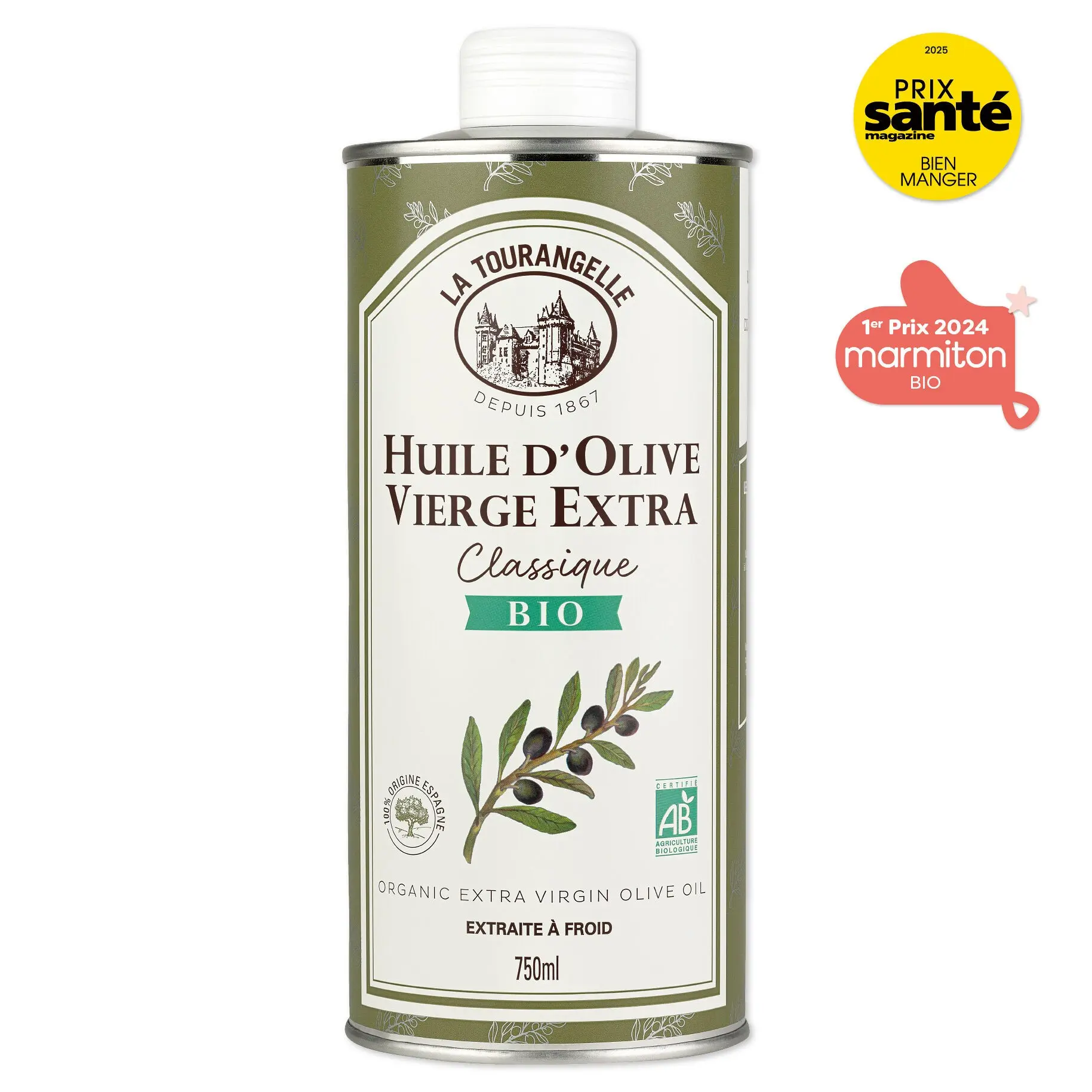 Aceite de Oliva Virgen Extra Clásico Ecológico - 750ml