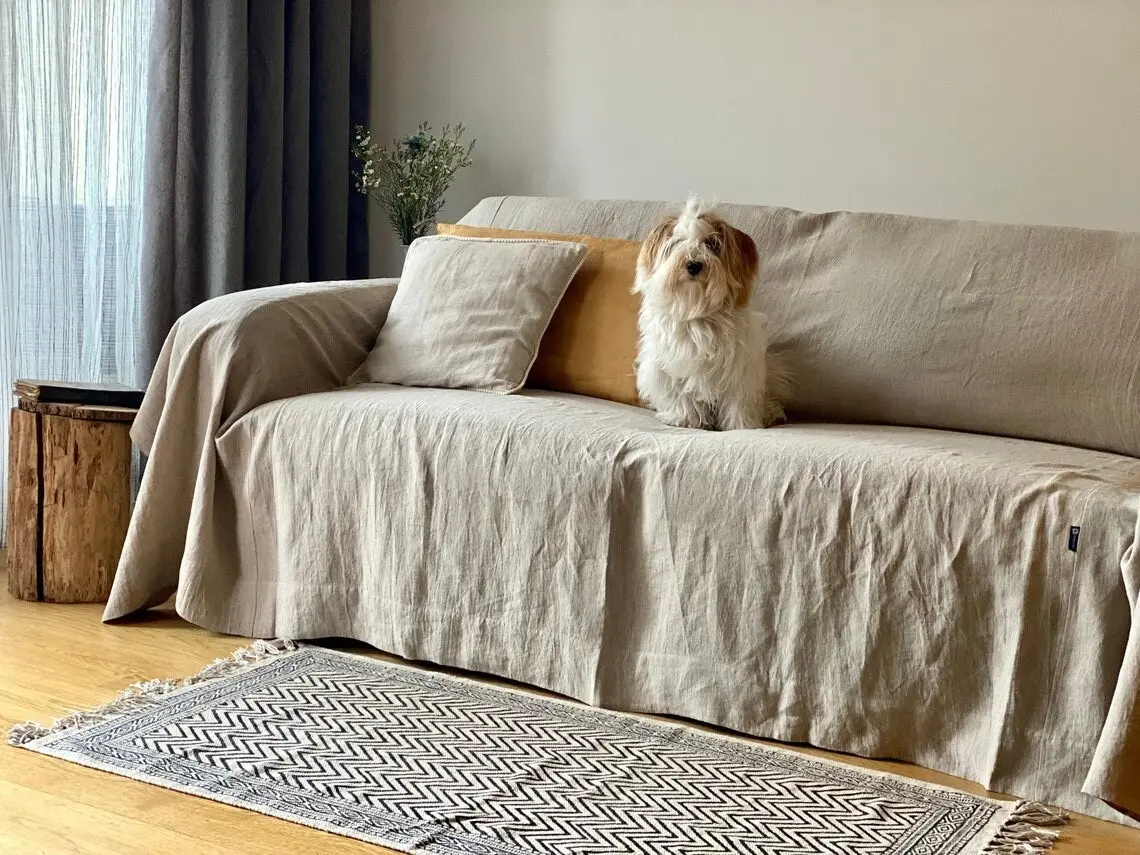 Linen Couch Cover