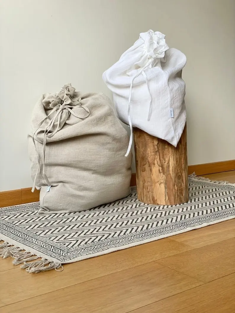 Linen Laundry Bags - Linen Storage Bags