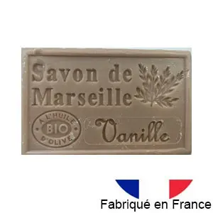 Marseille soap with organic olive oil - Vanilla fragrance - 125g