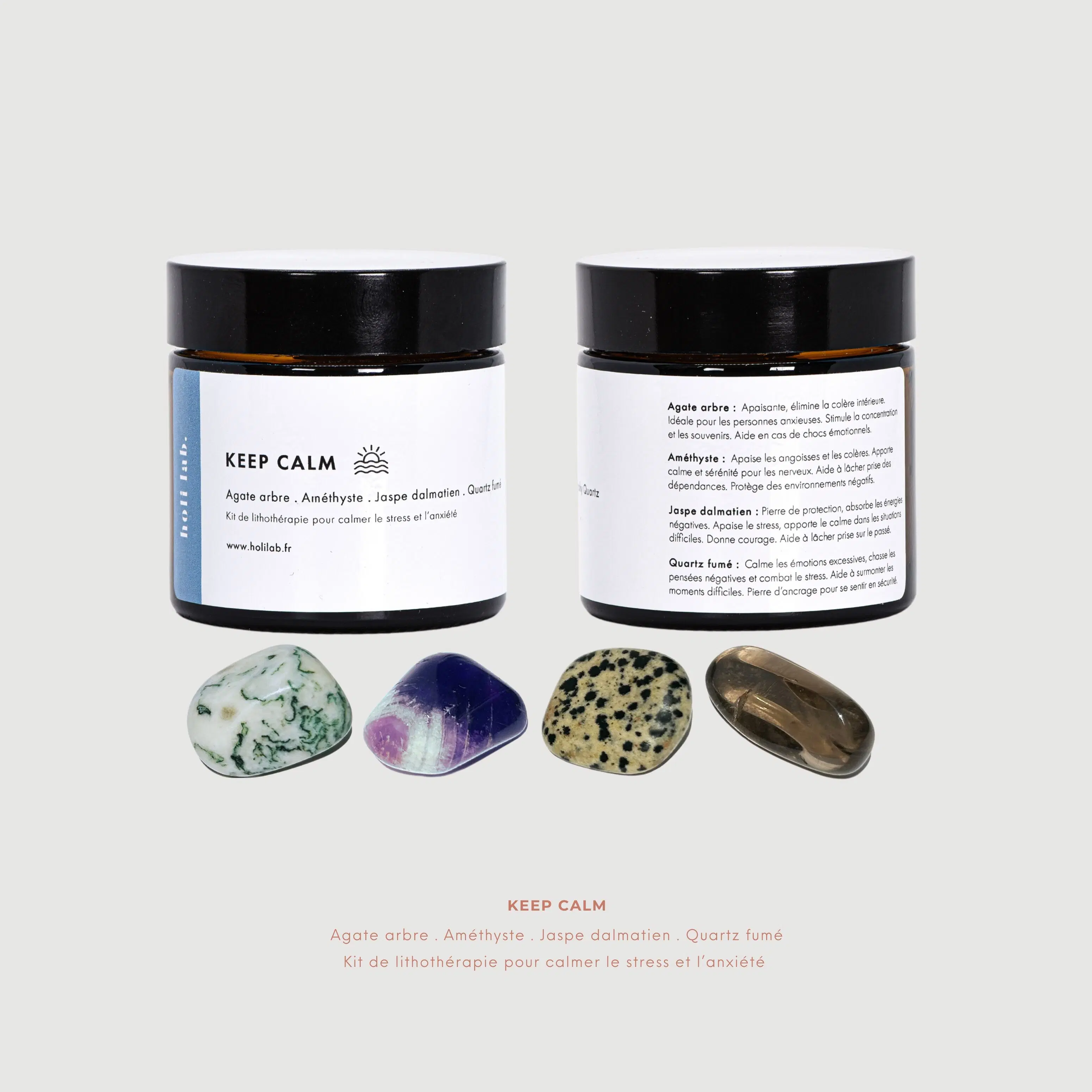 Intention Lithotherapie-Set – KEEP CALM