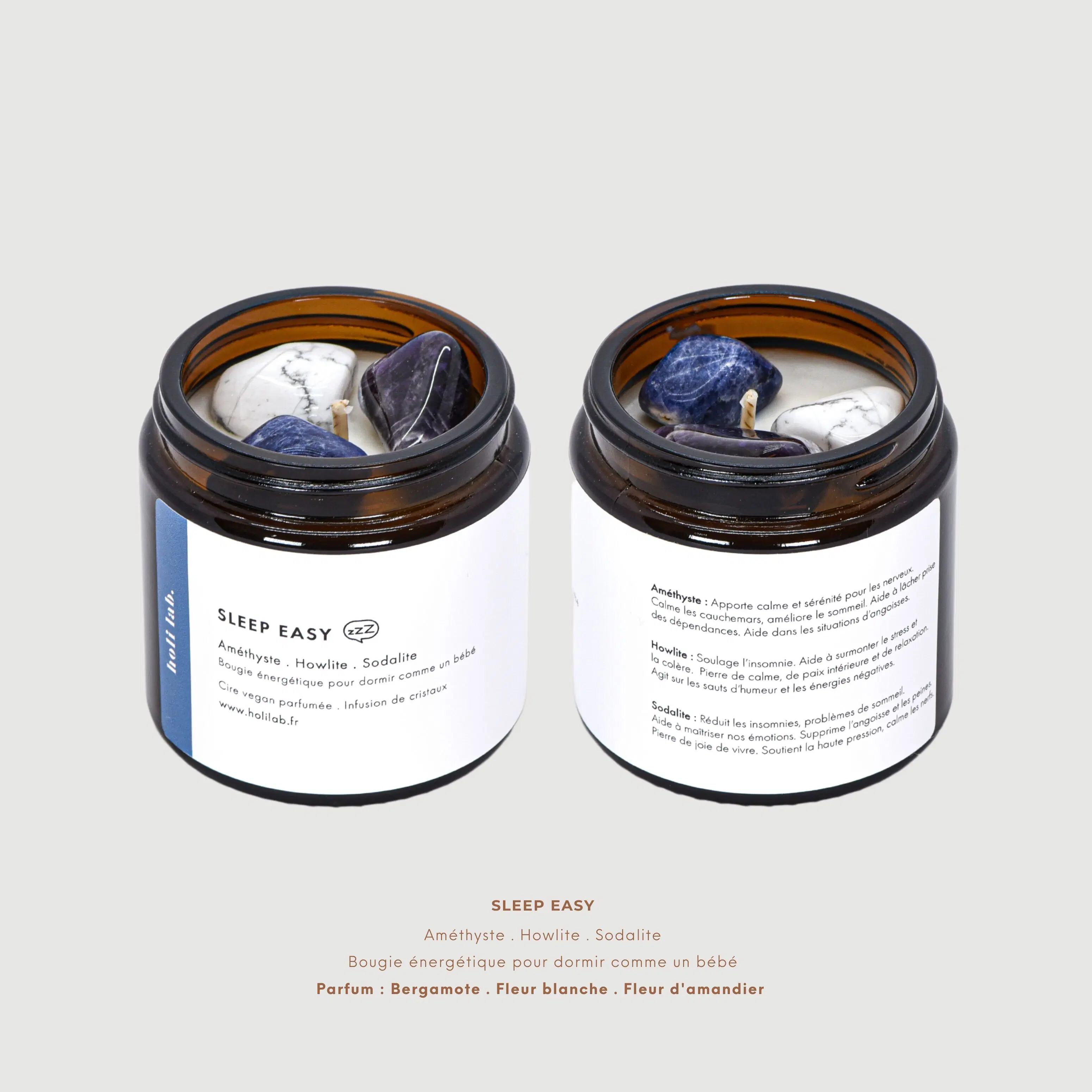 Sleep easy - Intention duftende vegane Energiekerze