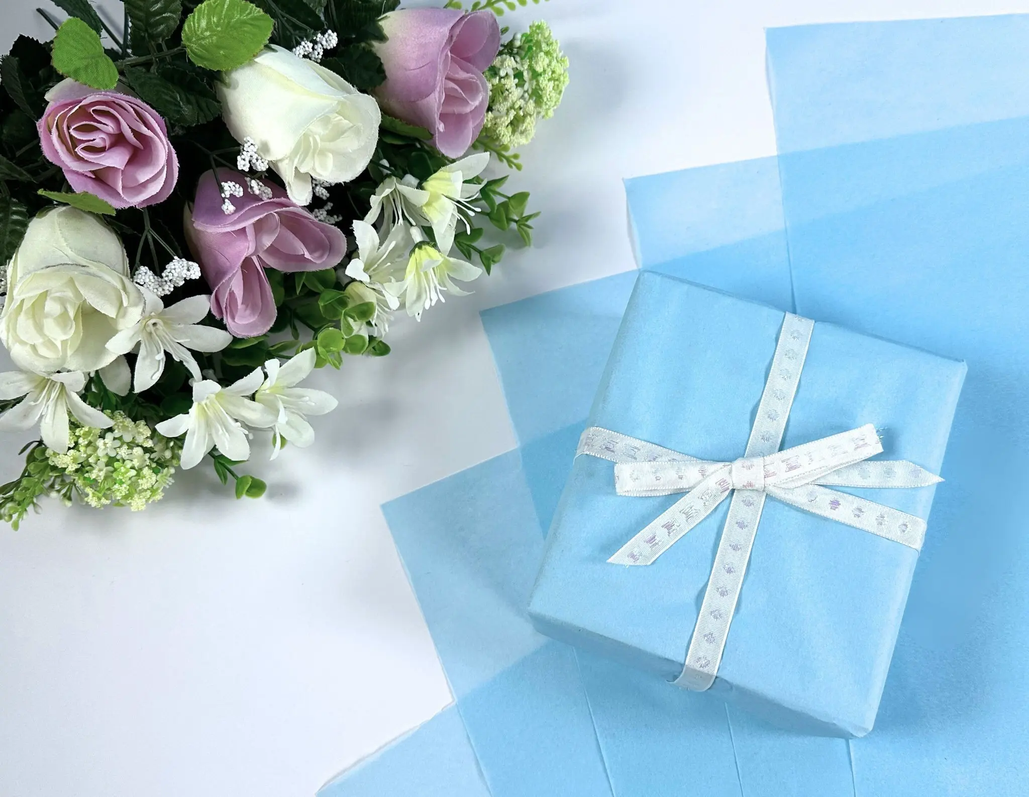 Blue Tissue Paper Sky - 10 Sheets 50cm x 75cm | Eco Packaging