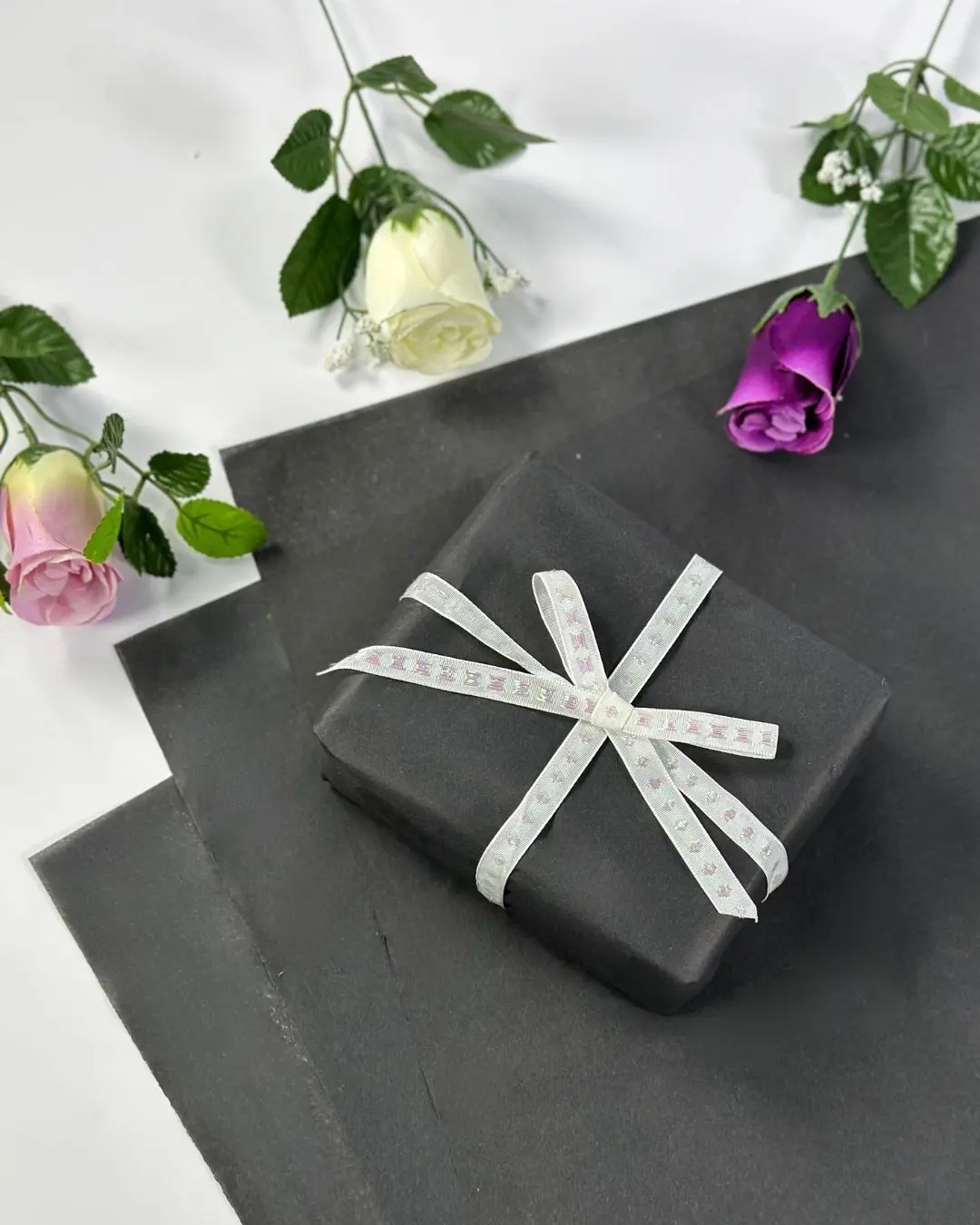Black Tissue Paper - 50 Sheets 50cm x 75cm | Eco Packaging