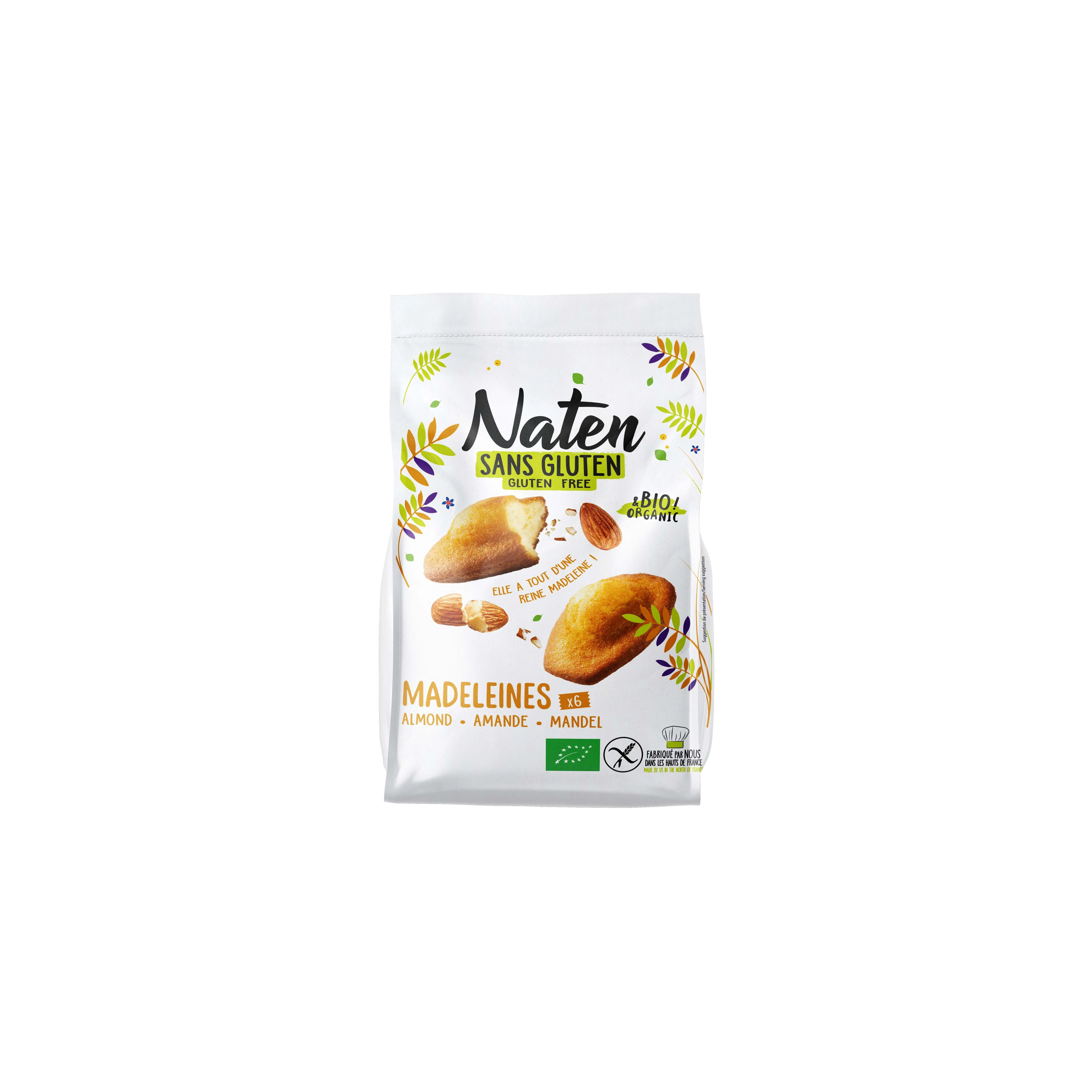 Gluten-free almond madeleine 180g Naten