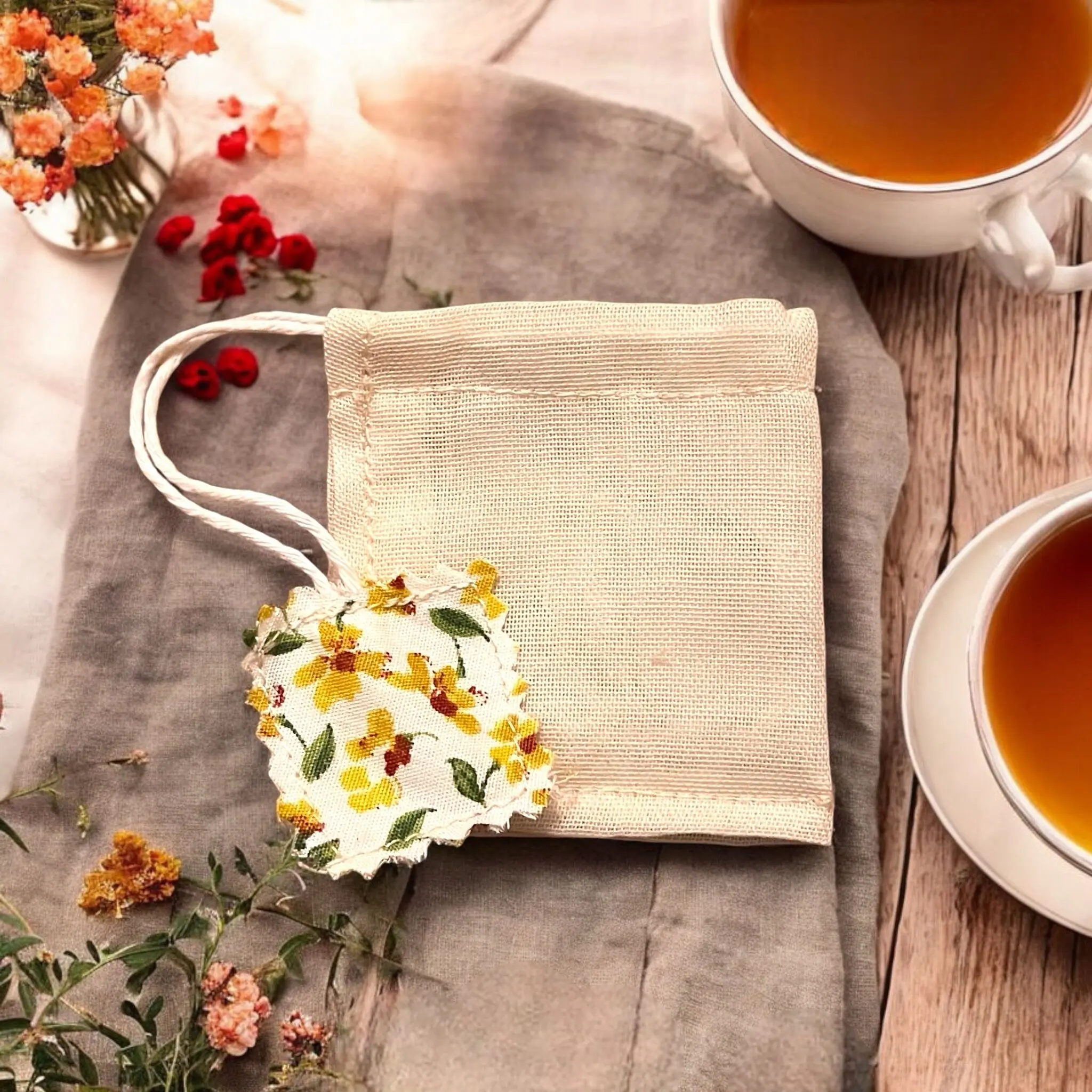 Reusable tea bag - Infuser for loose leaf teas - Certified Food Contact and Made in France