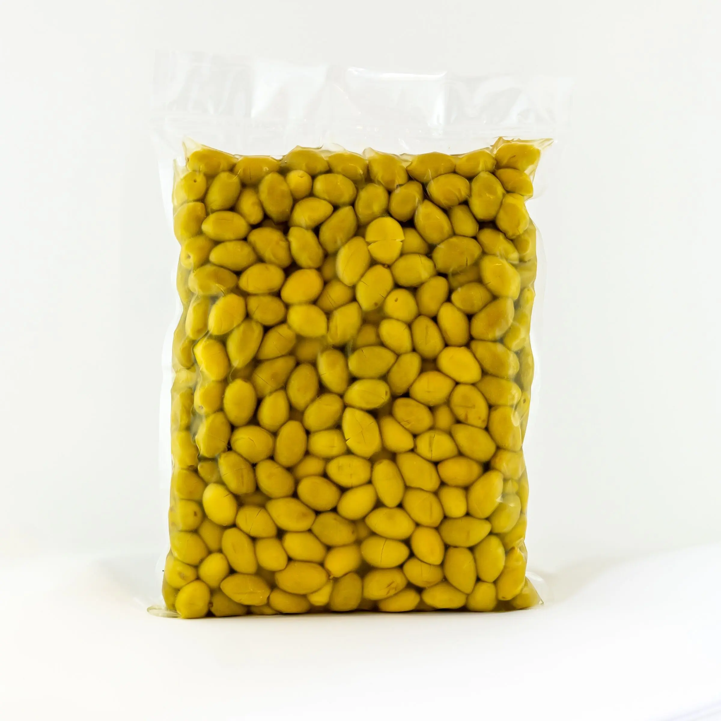 Grüne Picholine-Oliven 19/21 mit Knoblauch und Petersilie BULK