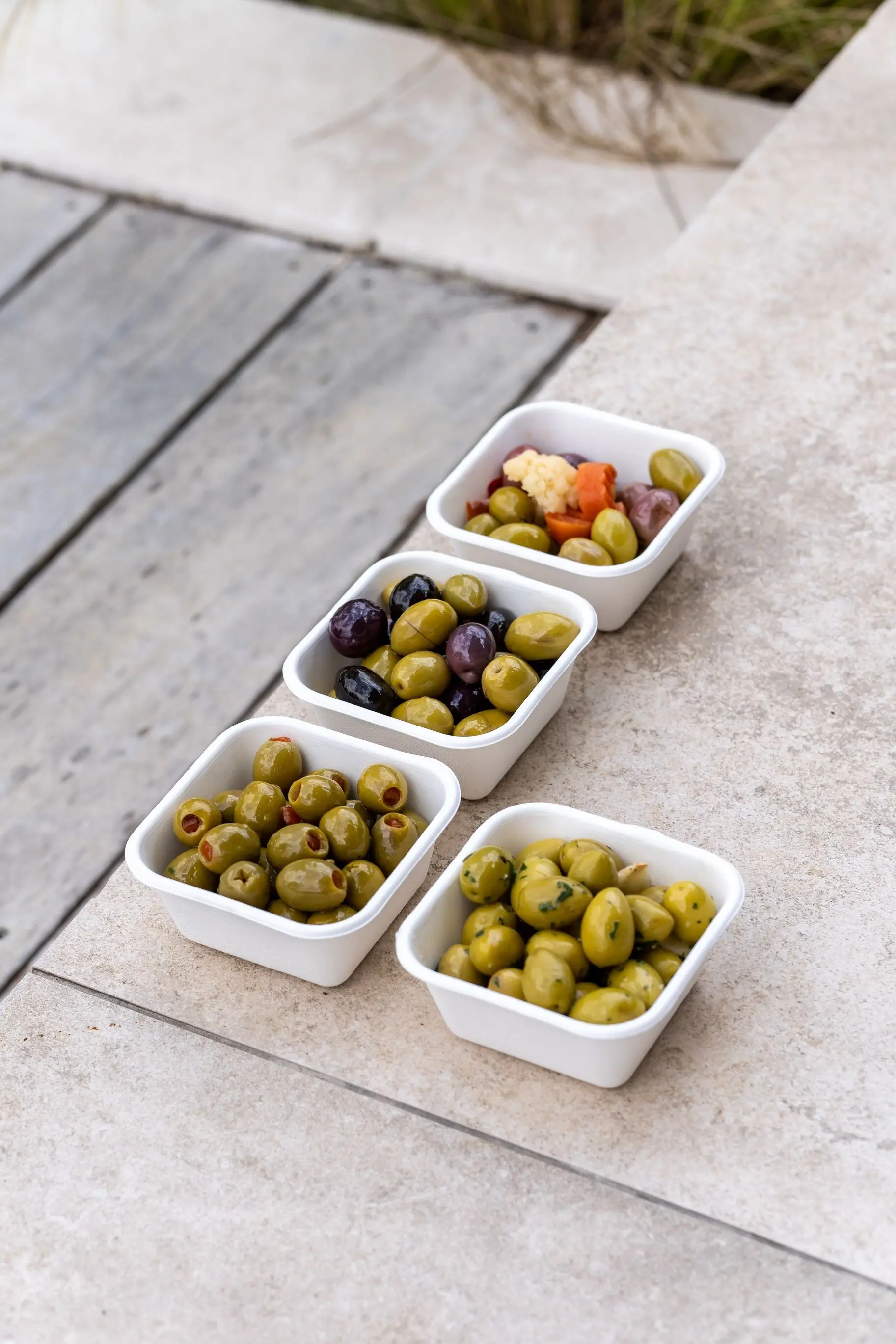 Cocktail-Oliven (schwarze, grüne, violette Oliven) BULK