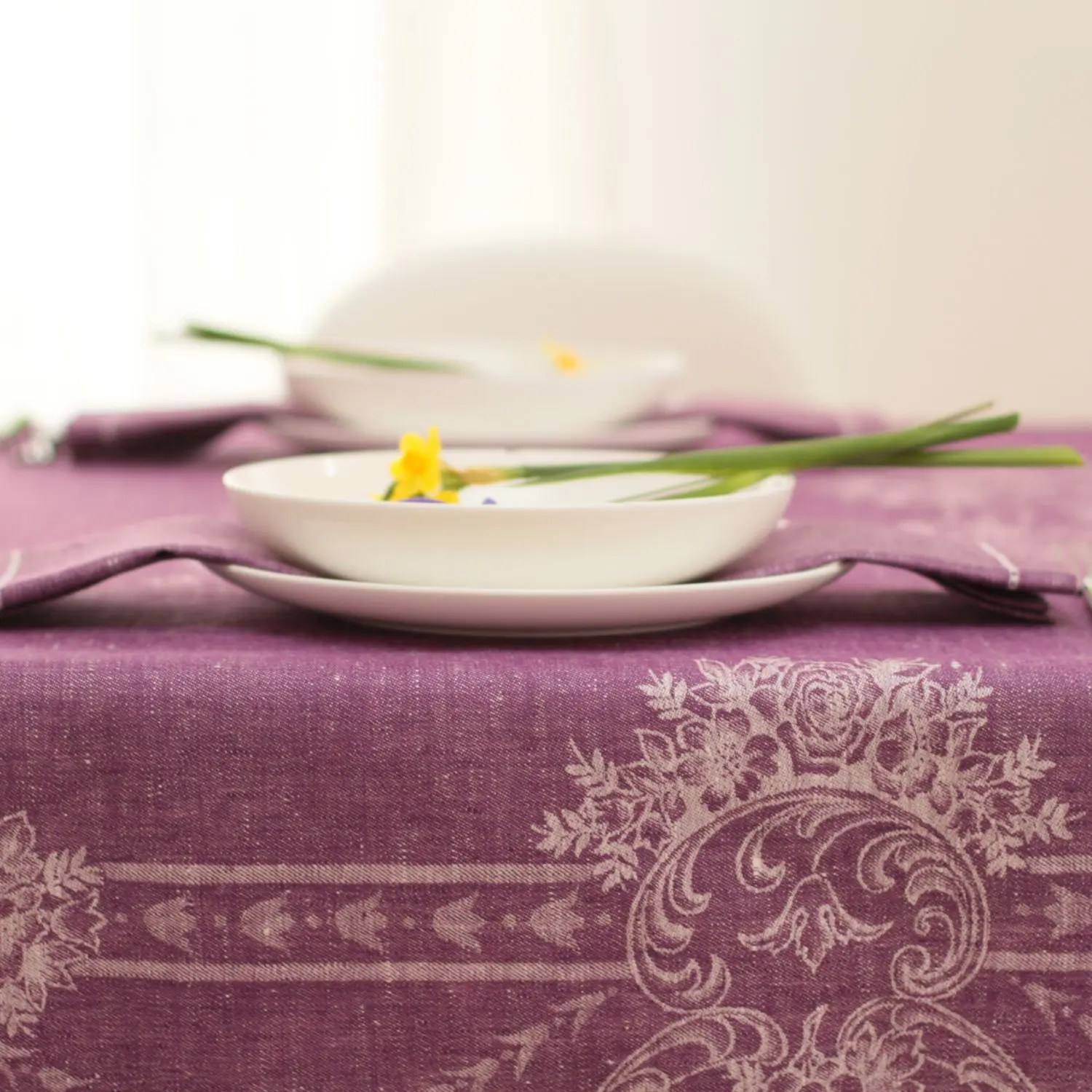French melody - meadow violet - 170 x 360cm