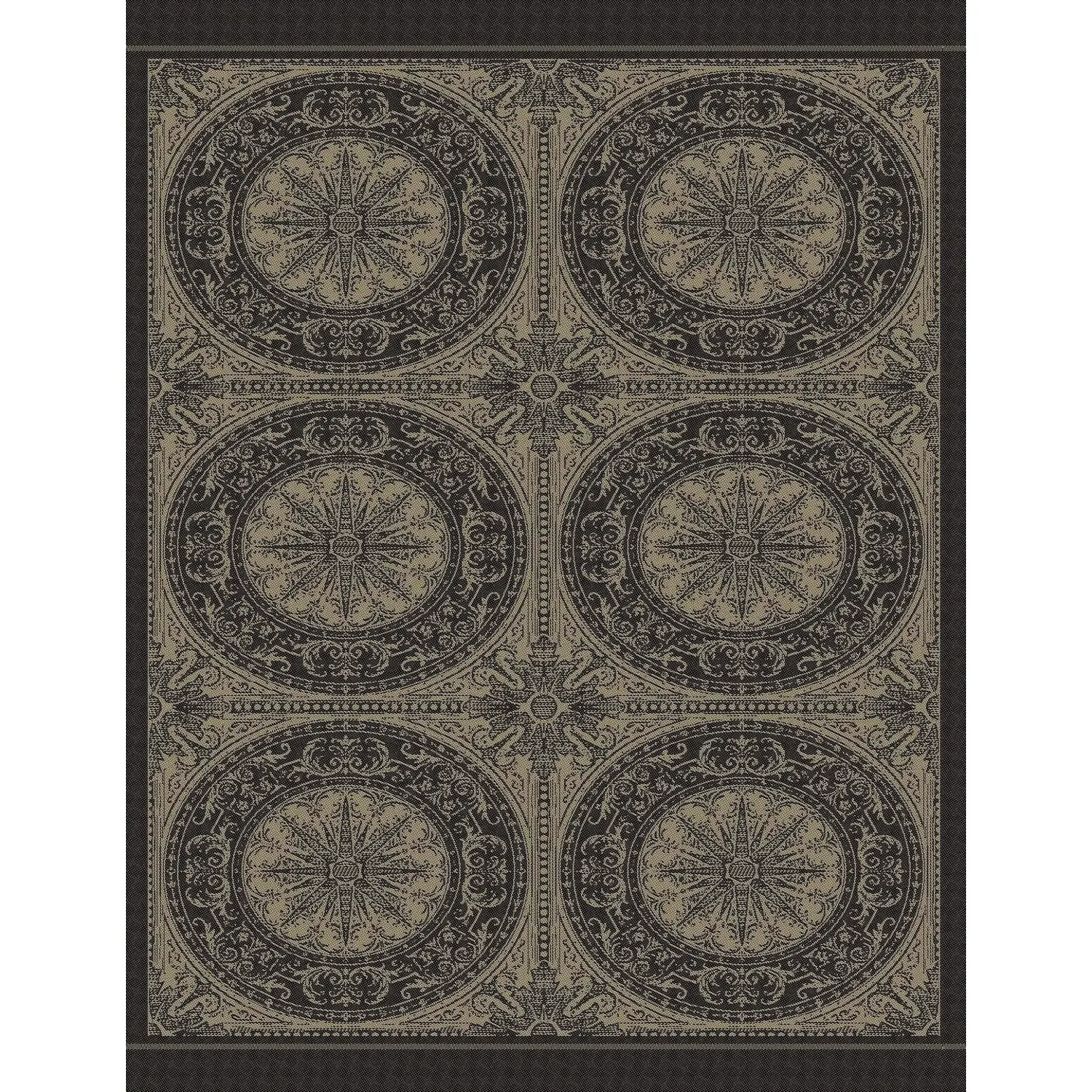 Karo – black-natural – 50 x 70cm