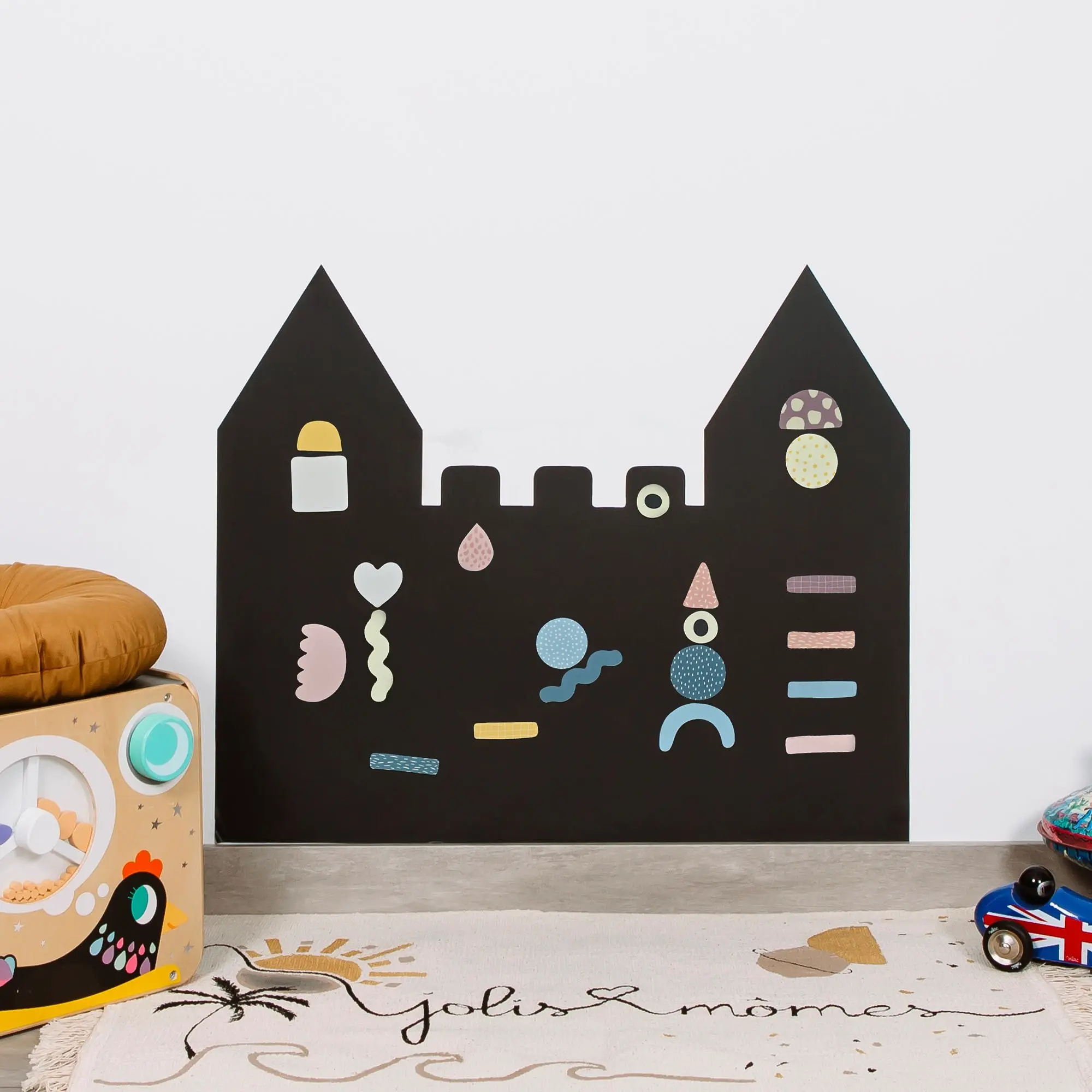 Magnetic Board - Castle - Children's Magnetic Wall Decoration, No Drilling Required & Modular - Educational & Creative