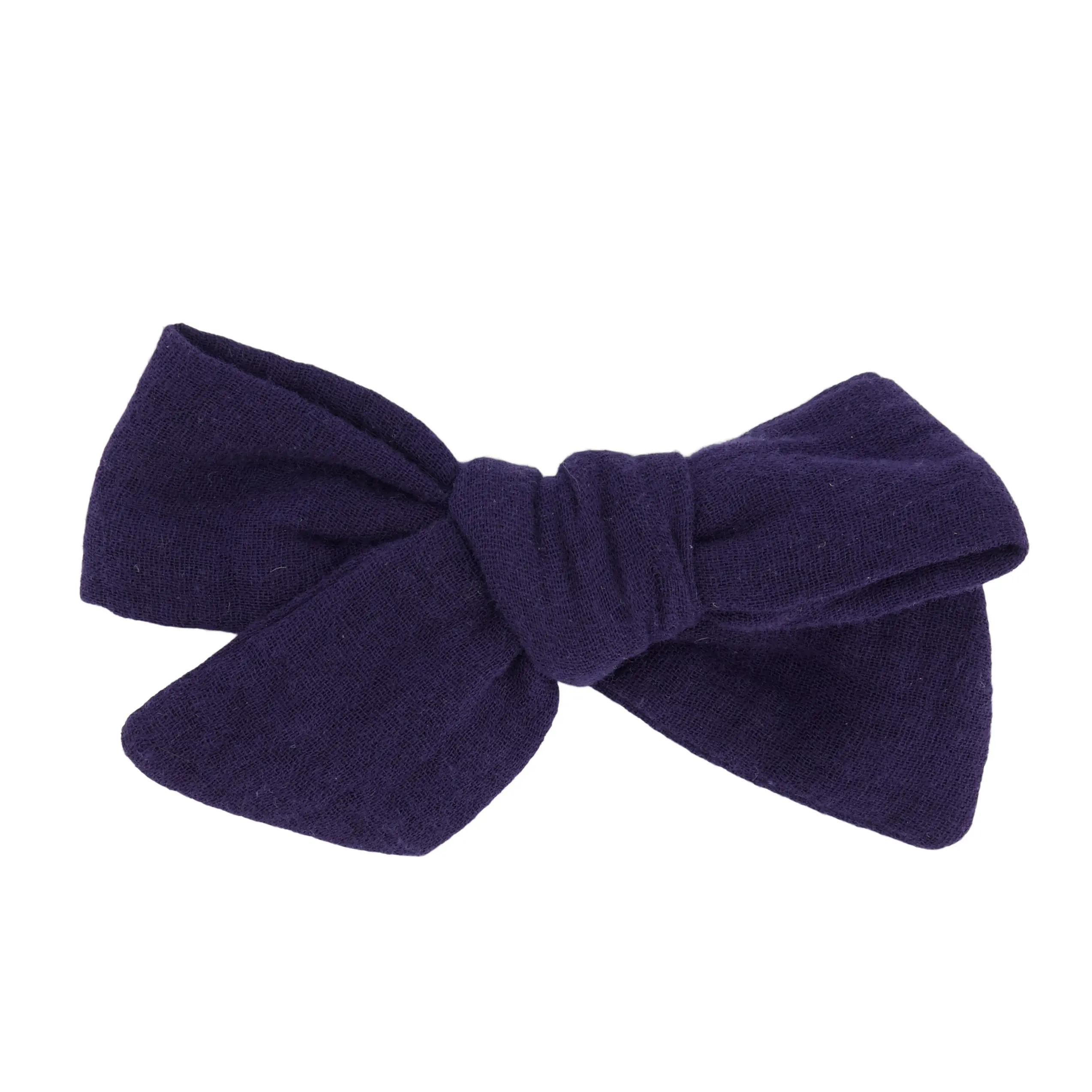 Retro blue gauze hair clips (Set of 6)