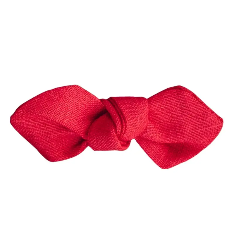 Fuchsia Linen Knot Hair Clip (Pack of 6)