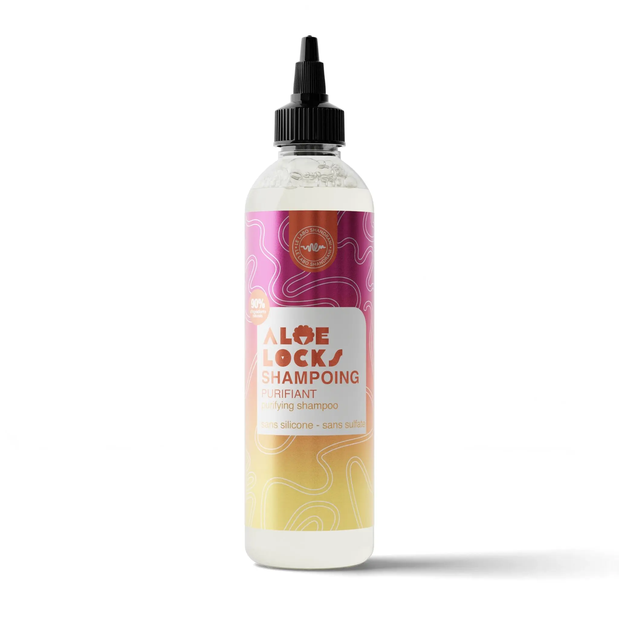 Reinigendes Shampoo – ALOE LOCKS – 250 ml – 90 % natürliche Inhaltsstoffe
