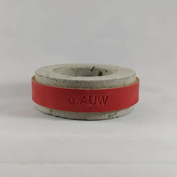 Raw Concrete Design Waxine/Teelichter Industrial - Rot