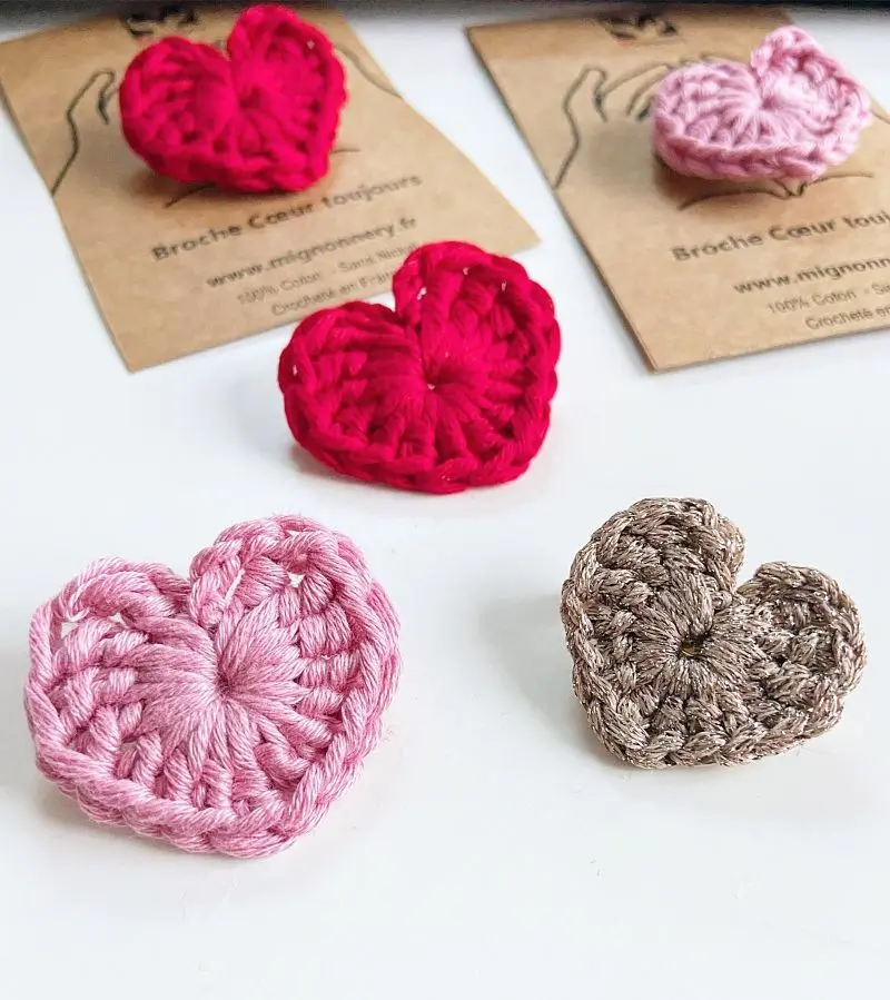Always heart brooch