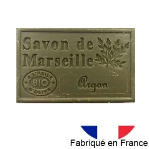 Marseille soap with organic olive oil - Argan fragrance - 125g