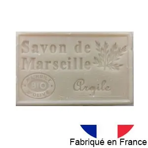 Marseille soap with organic olive oil - Clay fragrance - 125g