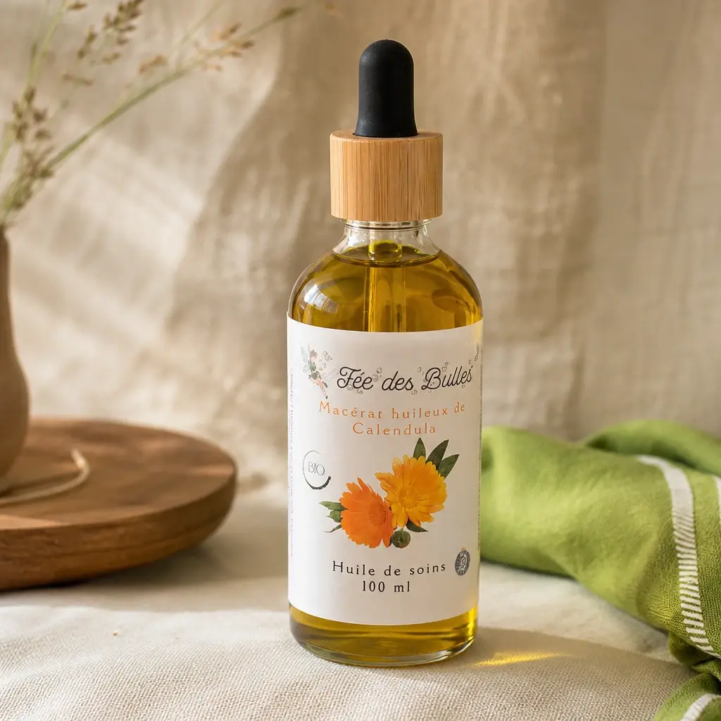 Aceite para el cuidado de la caléndula