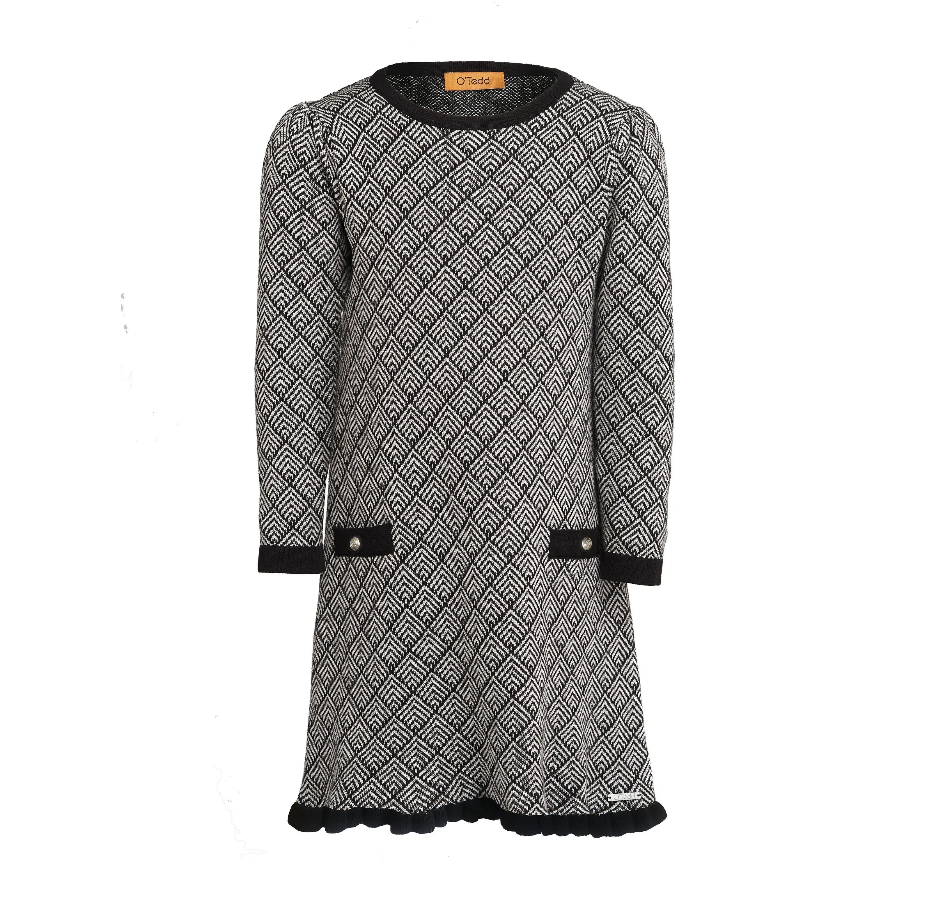Vestito per ragazze con orlo arricciato Chanel