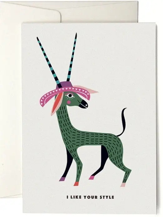VIVA Antelope Greeting Card