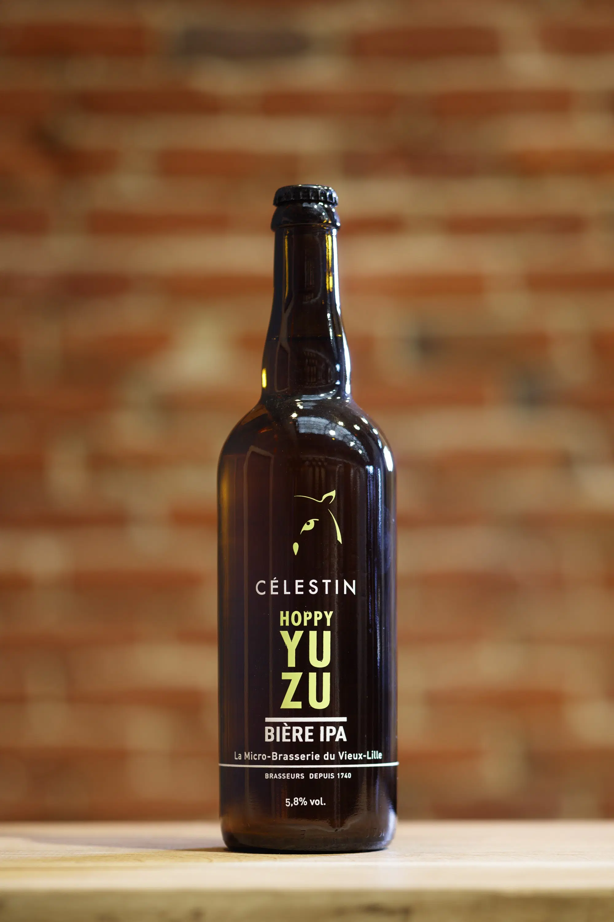 HOPPY YUZU Organic IPA beer with yuzu at 5.8% Vol. 75cl