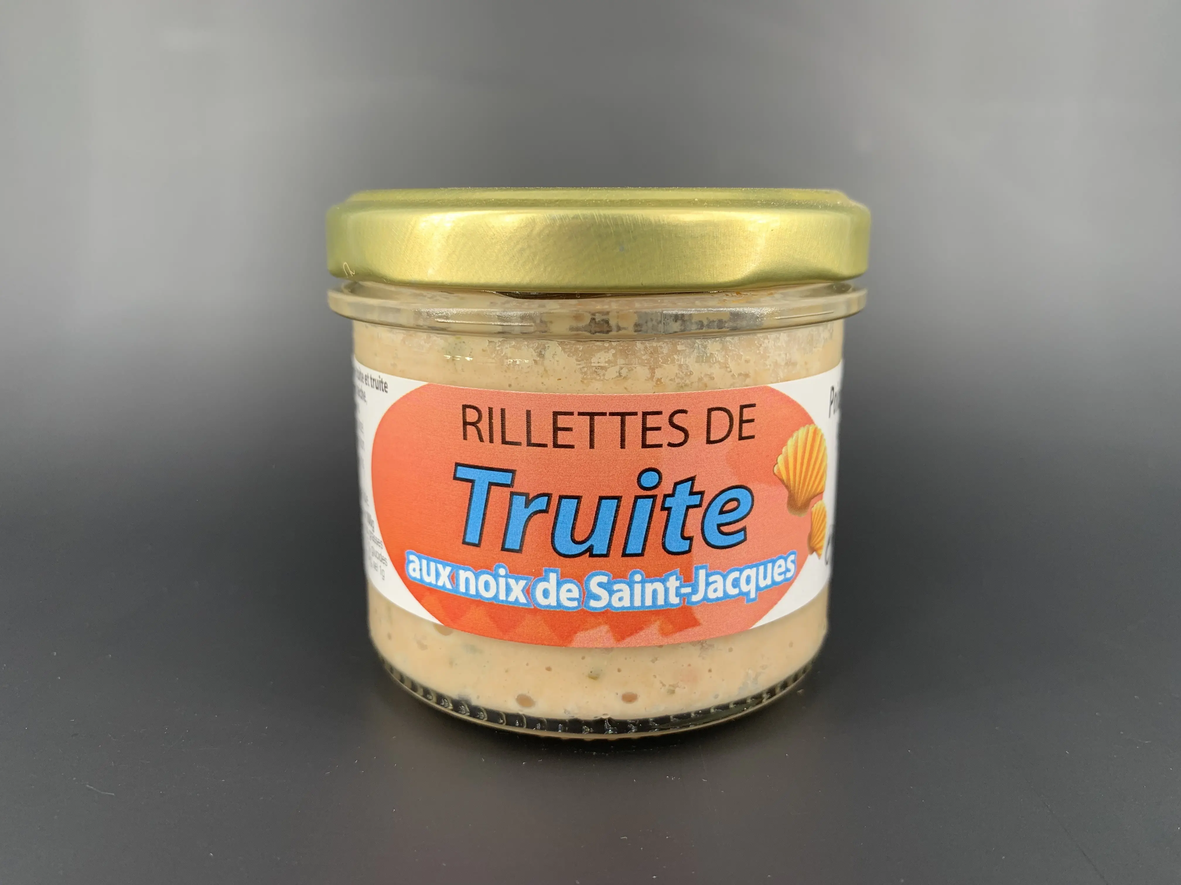 Rillettes de trucha con vieiras
