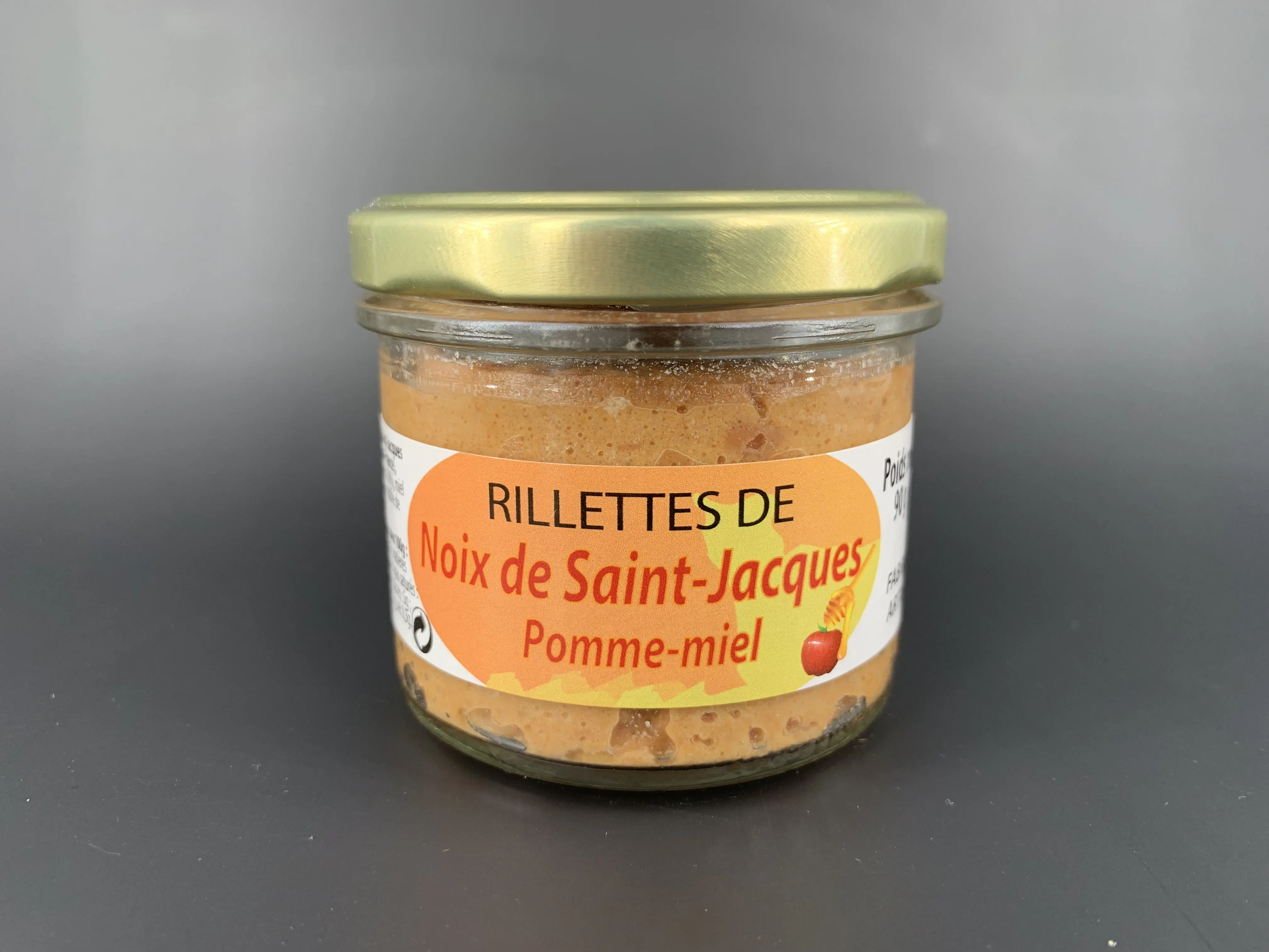 Rillettes de vieiras con manzana y miel