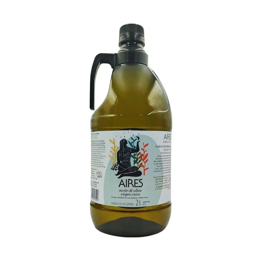 AIRES Extra Virgin Olive Oil sold in packs of 6 2L bottles (unit price)