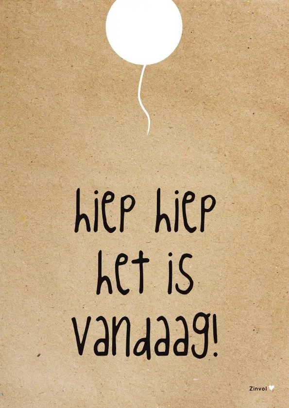 Hip hip it's today - A4