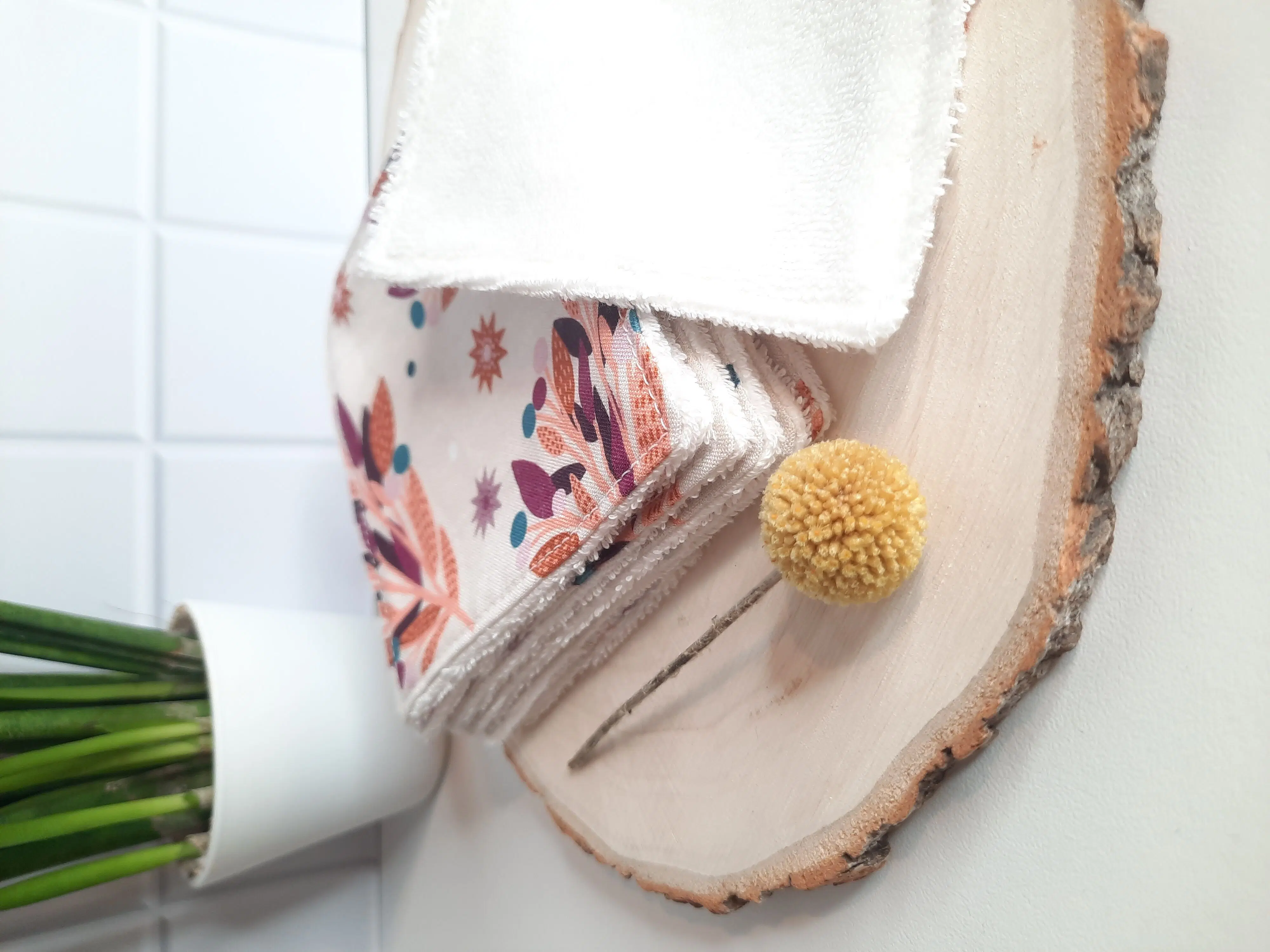 Weekly organic cotton wipes