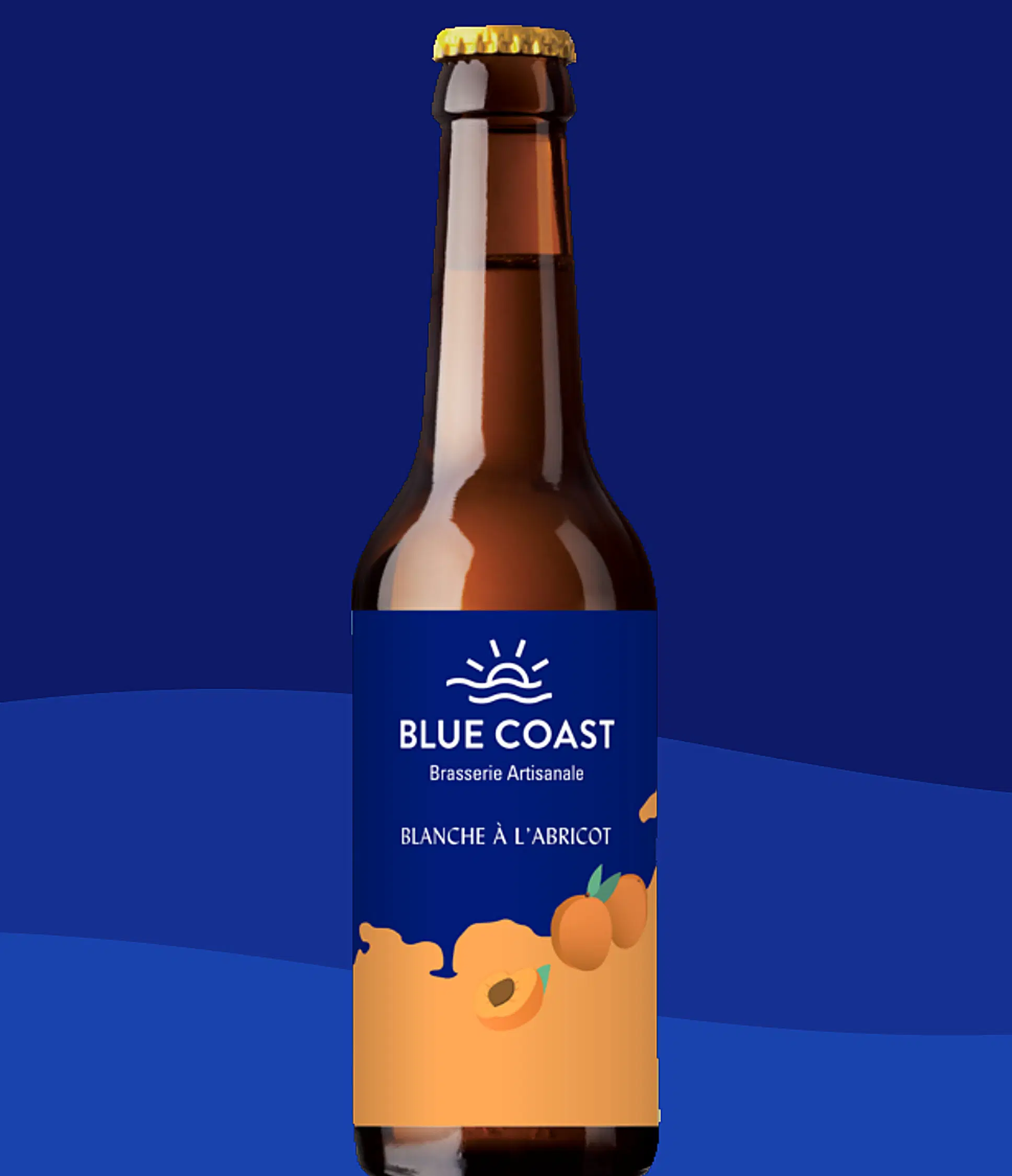 Weißes Craft Beer mit Aprikose - 33cl Flasche - BIO - 5,3%