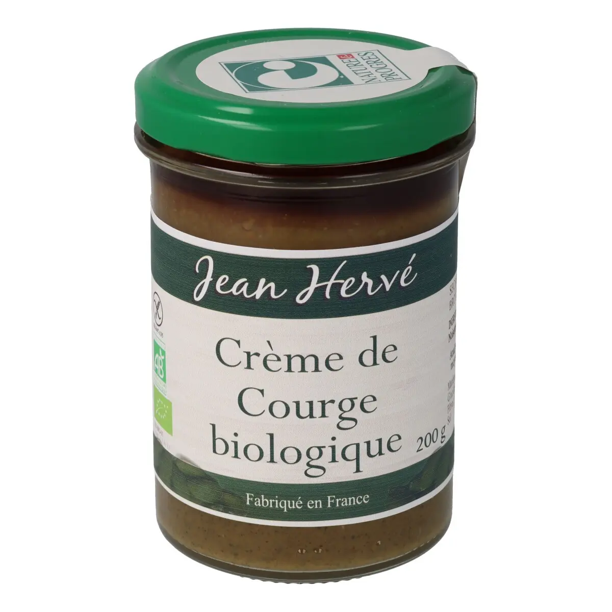 Pumpkin seed cream from France and hazelnut cream from Sicily - 180g glass jar