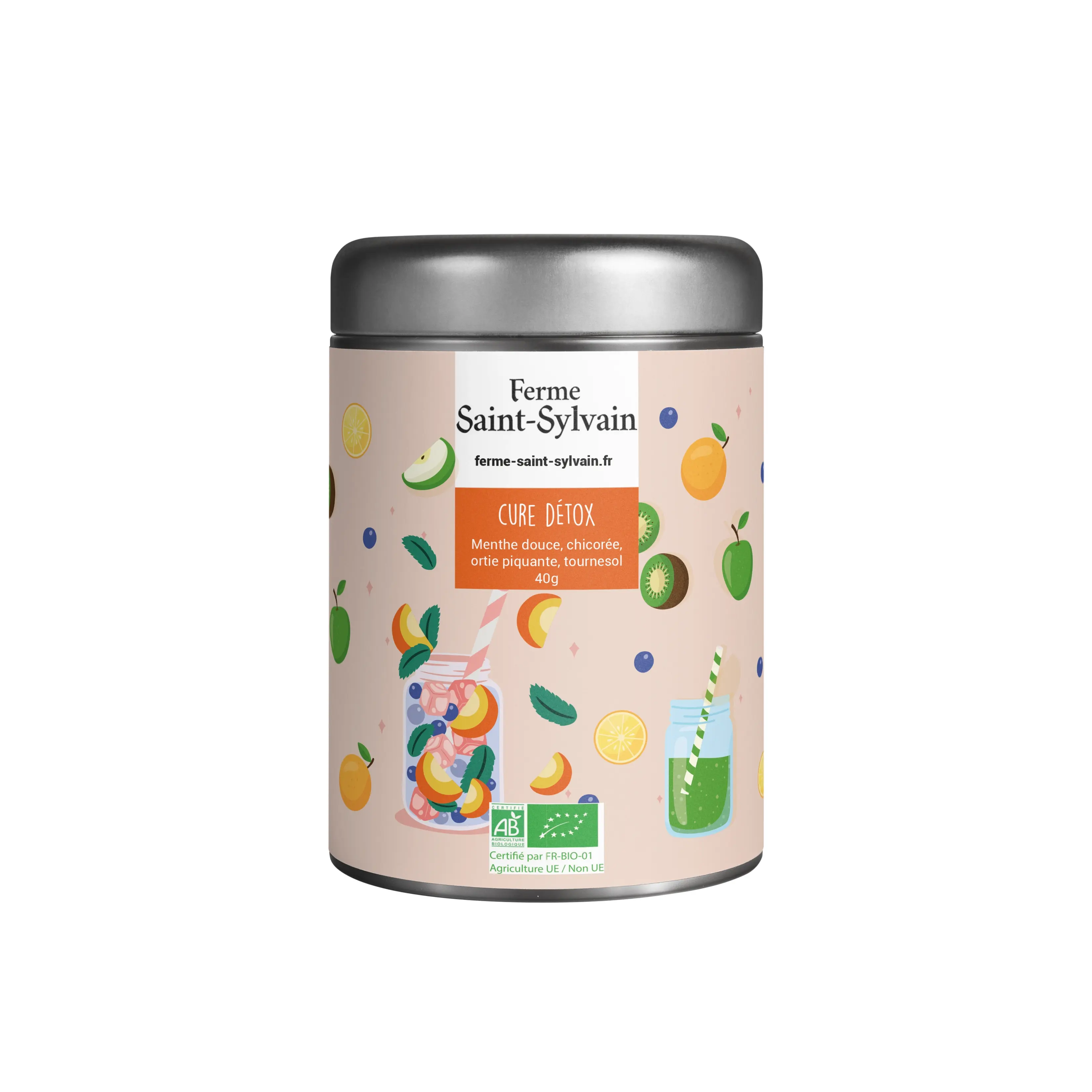 Detox-Kur 40g – BIO-Kräutertee aus süßer Minze, Chicorée, Brennnessel