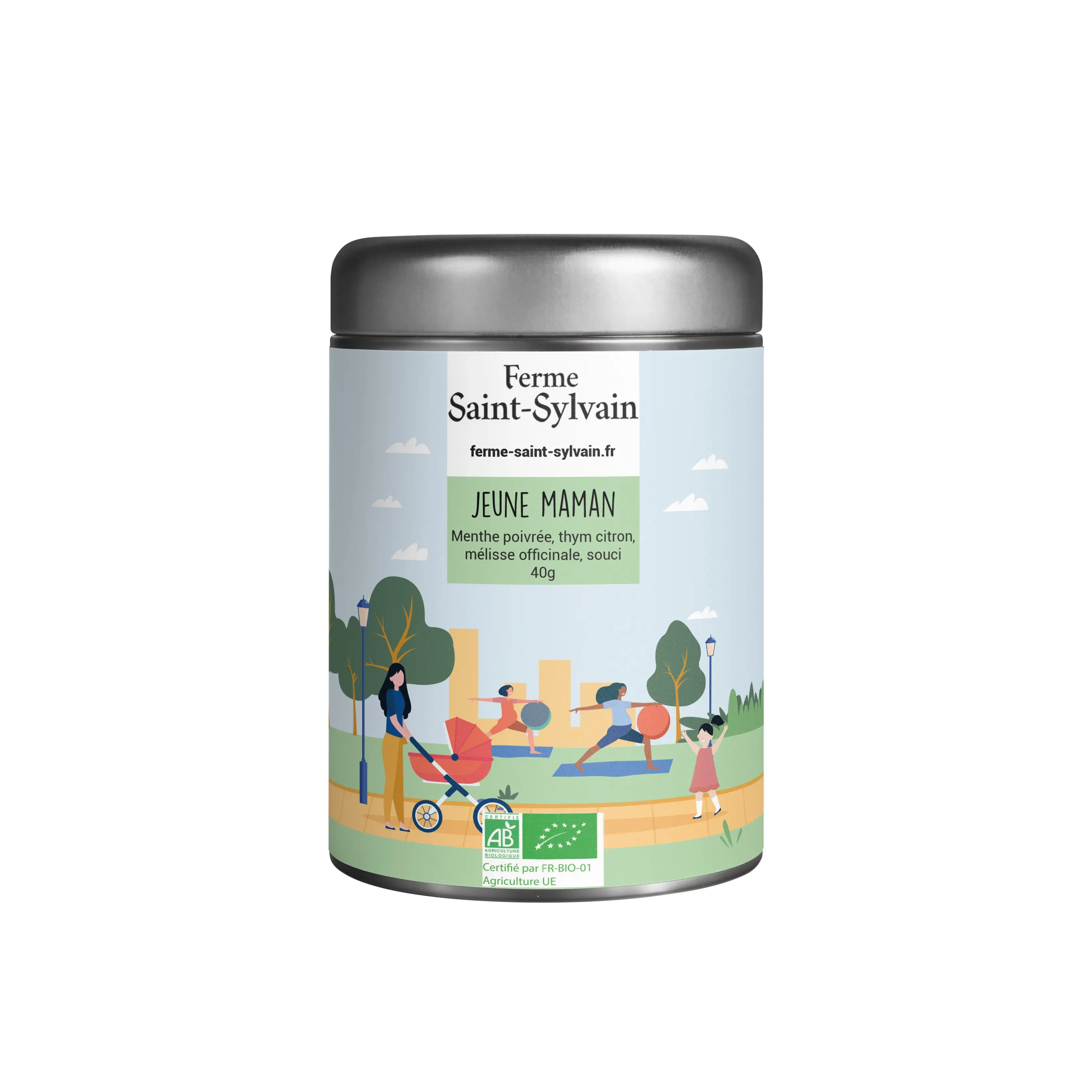 Junge Mutter 40g – BIO-Kräutertee aus Pfefferminze, Zitronenthymian, Zitronenmelisse