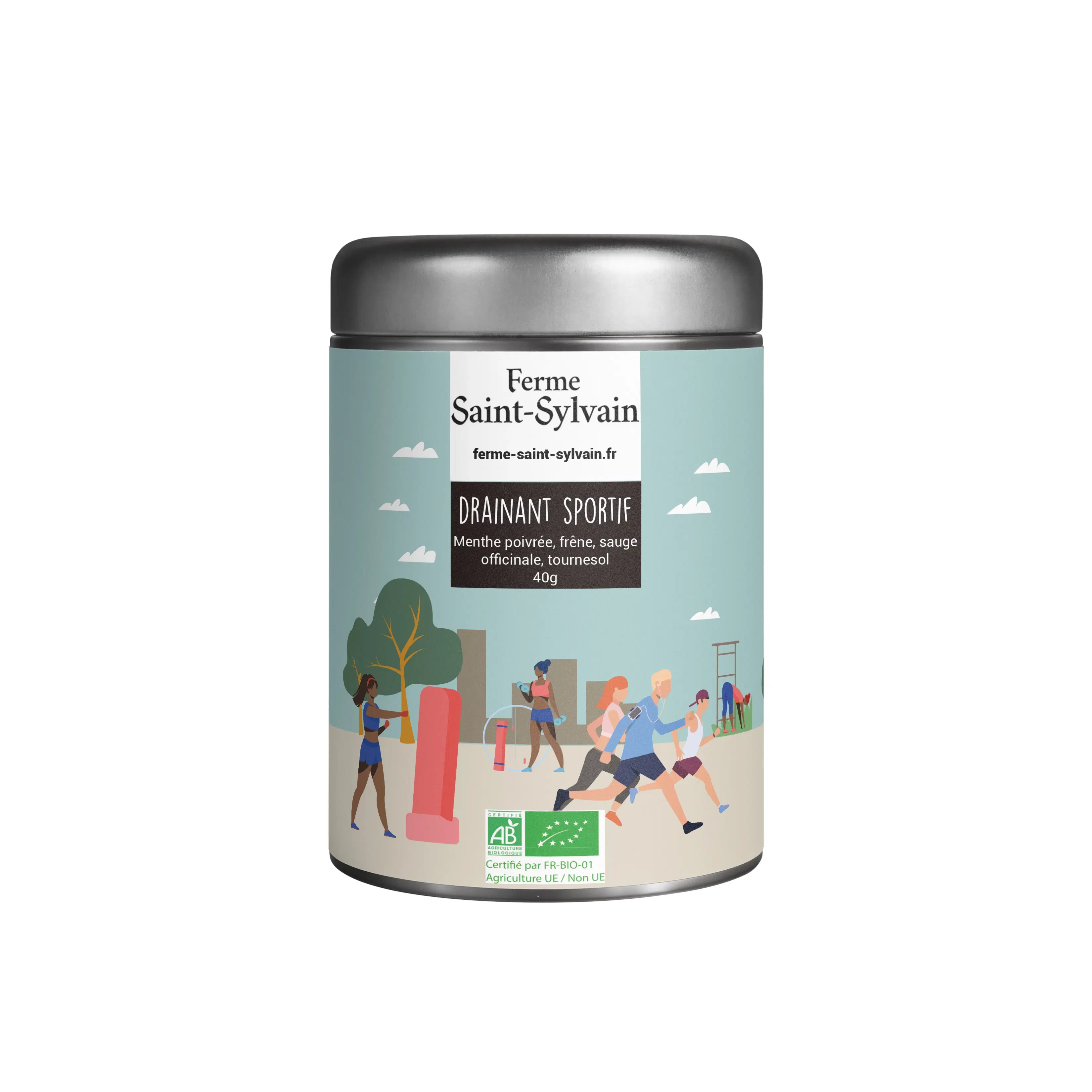 Sportdrainage 40g – BIO-Kräutertee aus Pfefferminze, Asche, Salbei officinalis