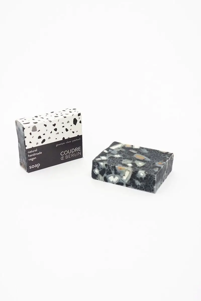 Handmade soap bar charcoal