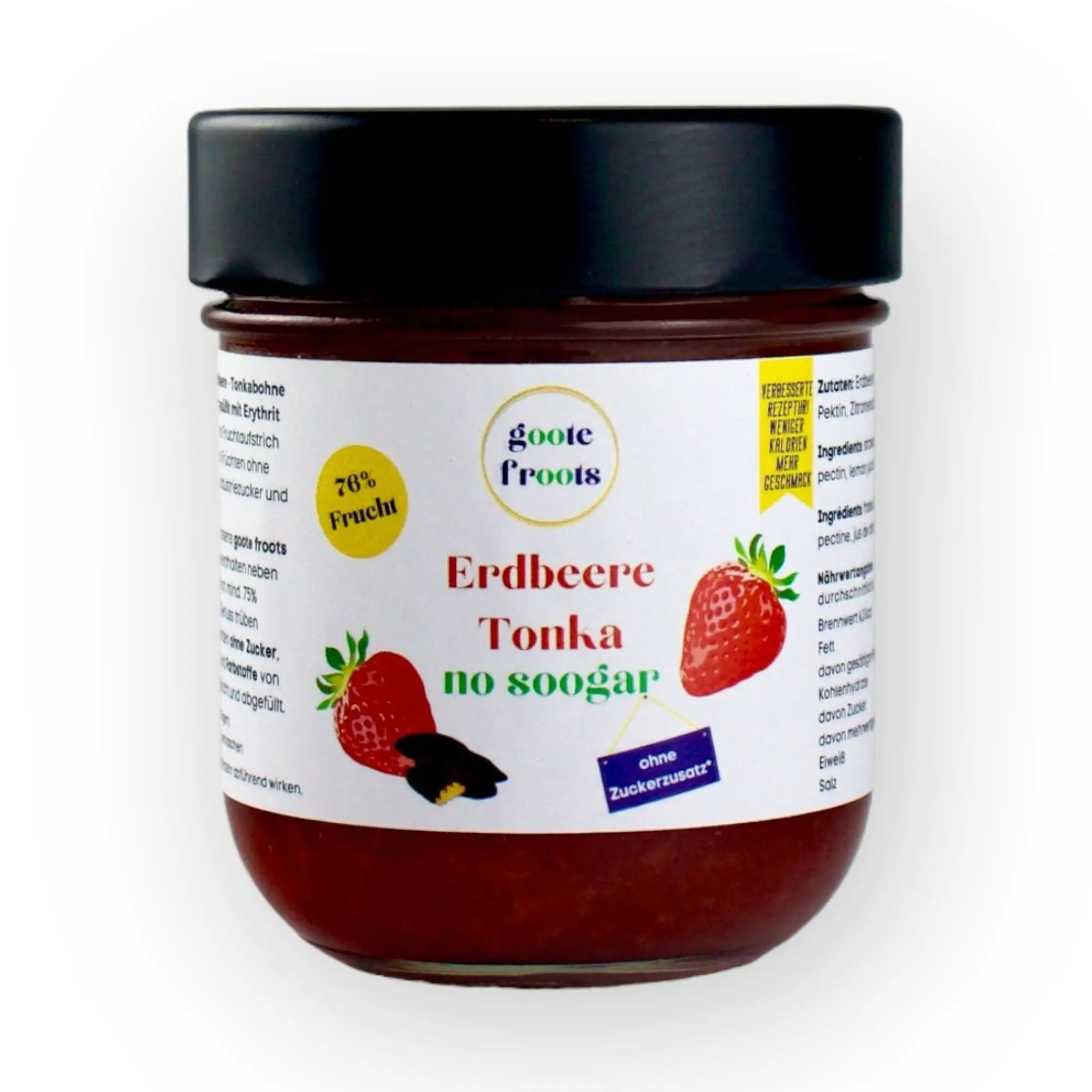 Fruit spread SUGAR-FREE Strawberry Tonka 76% fresh fruit