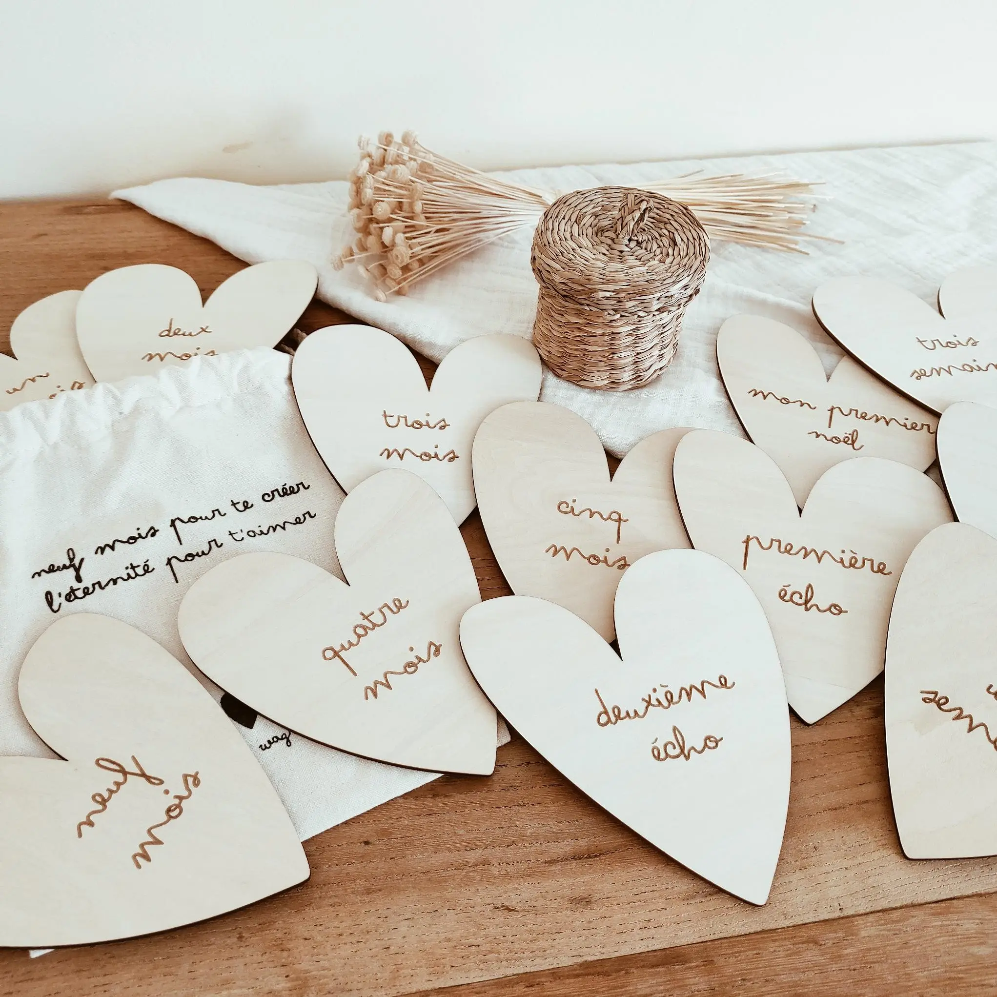 DOUBLE-SIDED ENGRAVED WOODEN STEPS MAP