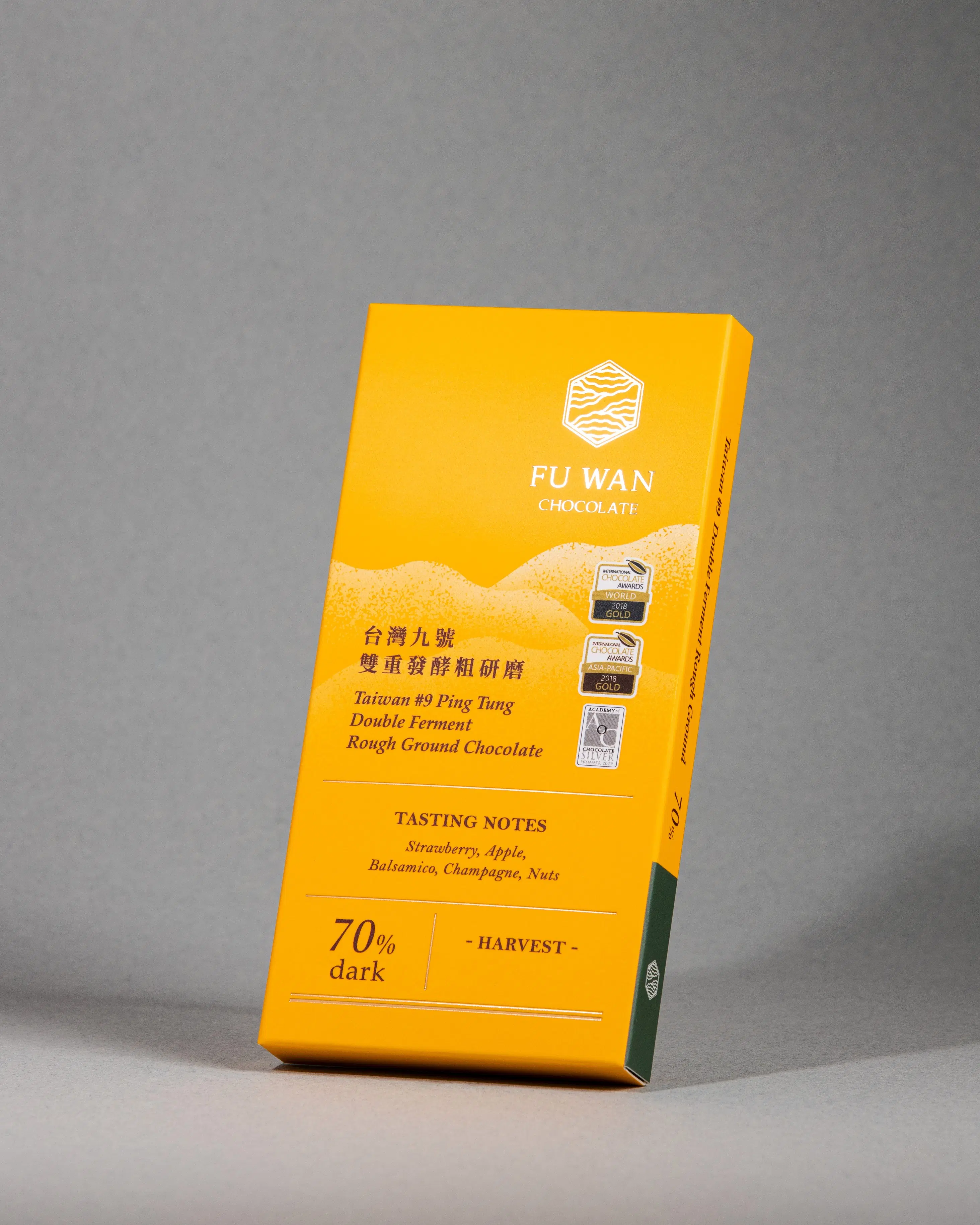 70% Taiwán #9 Chocolate molido en bruto de doble fermentación