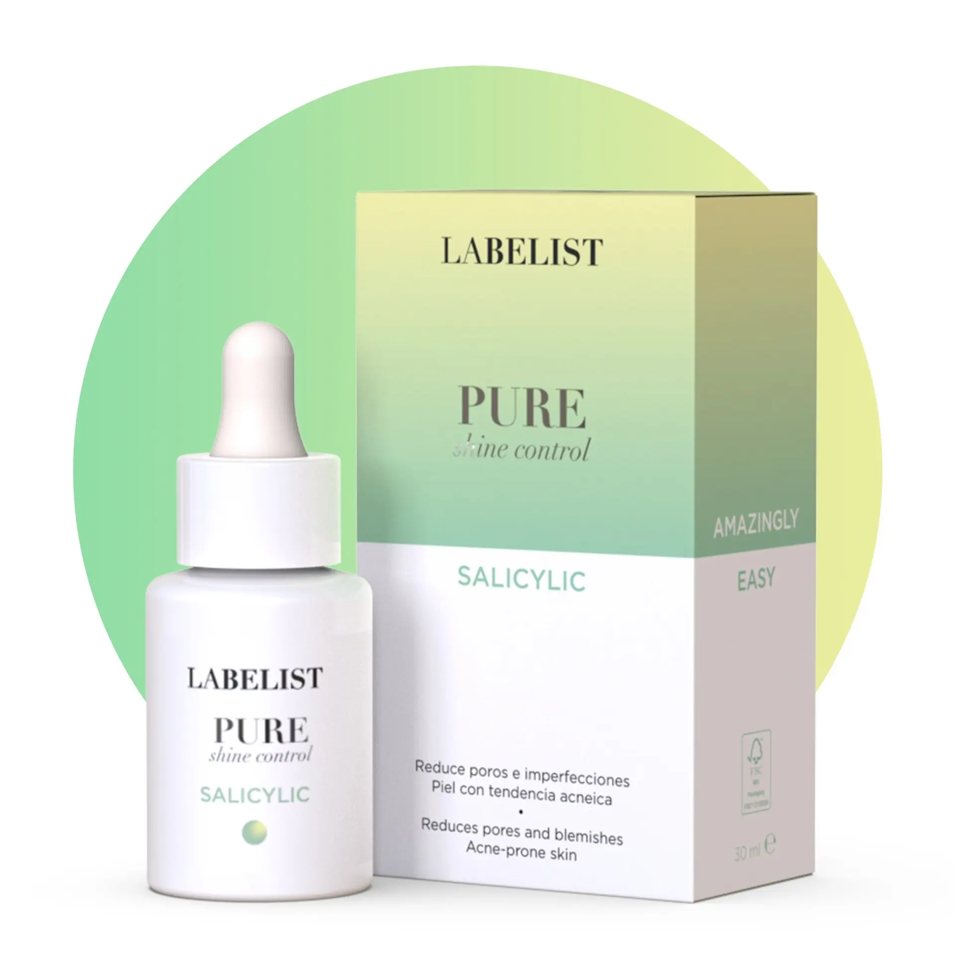 Salicylic  Serum PURE SHINE CONTROL - Purifica/ Elimina el sebo/Sin brillos/ Pieles acneicas