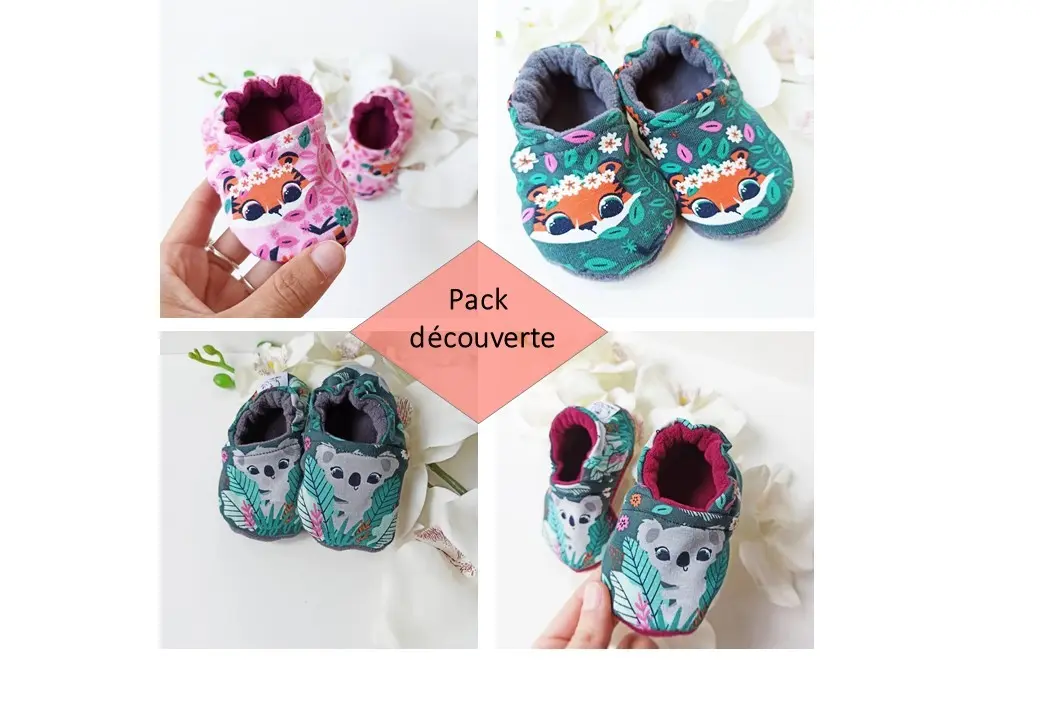 "Tiger and Koala" slippers pack