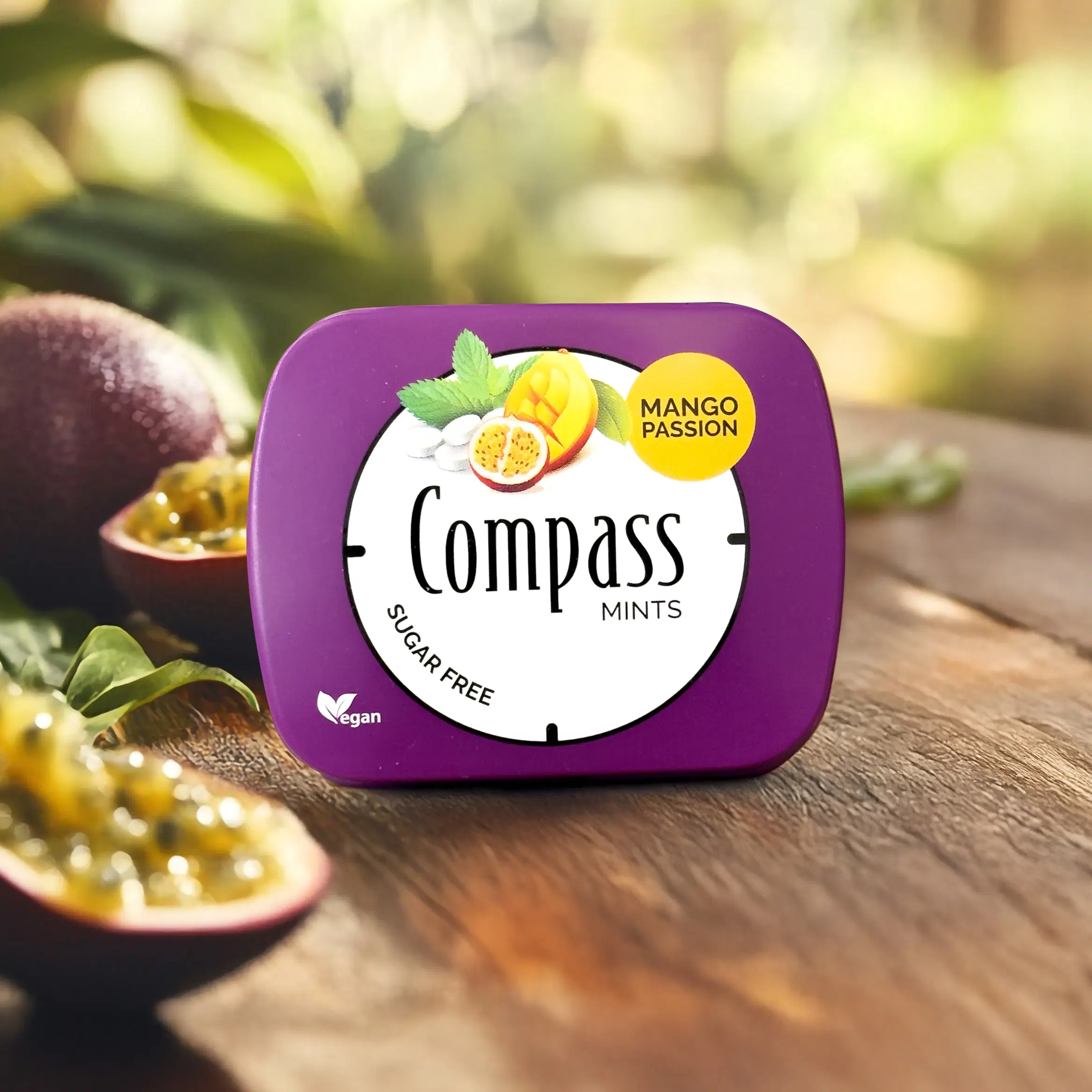 Breath Freshener Lozenges – Compass Mints – Mango 14 g – Sugar-Free