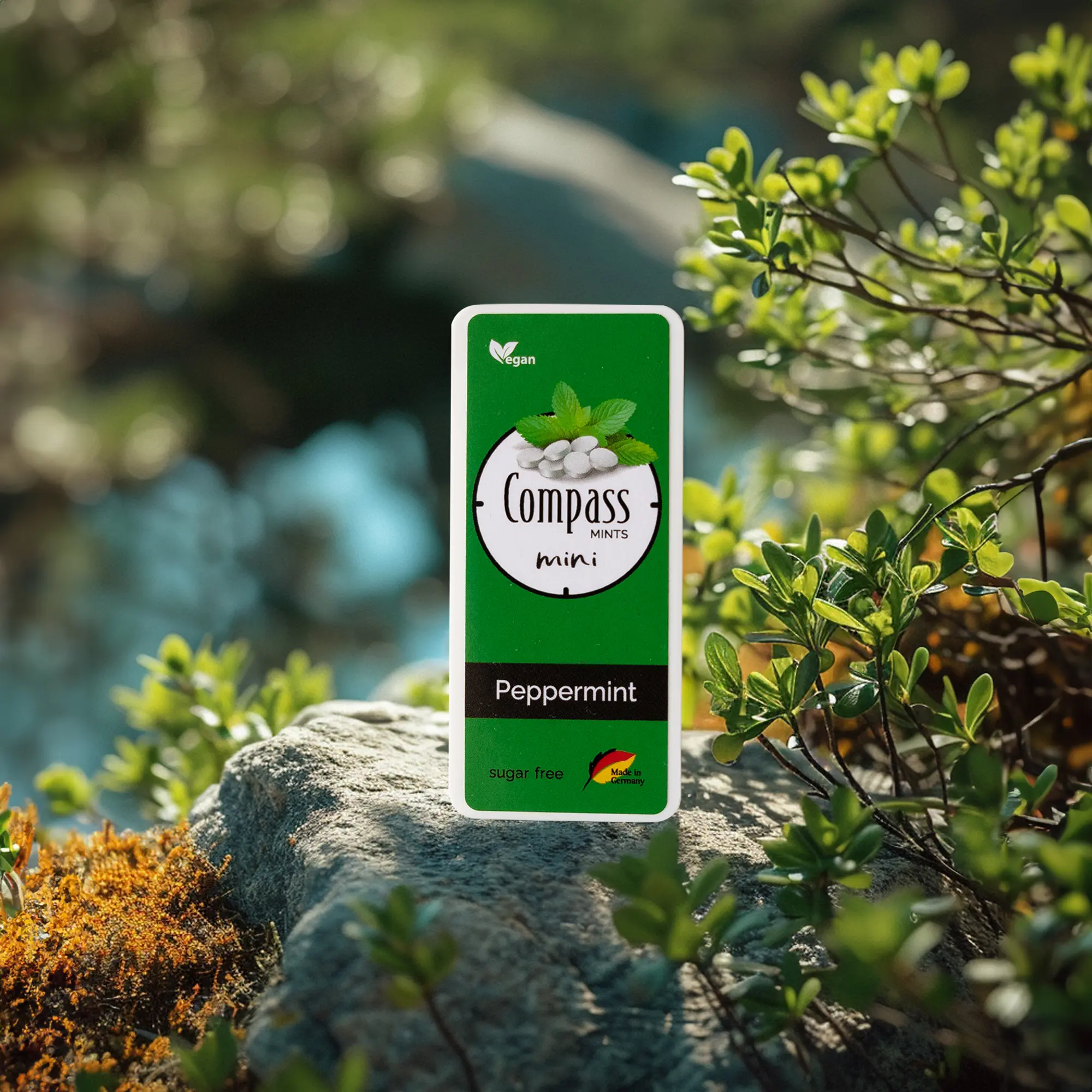 Breath freshener pastilles – Compass mini – Peppermint 7g - Sugar free